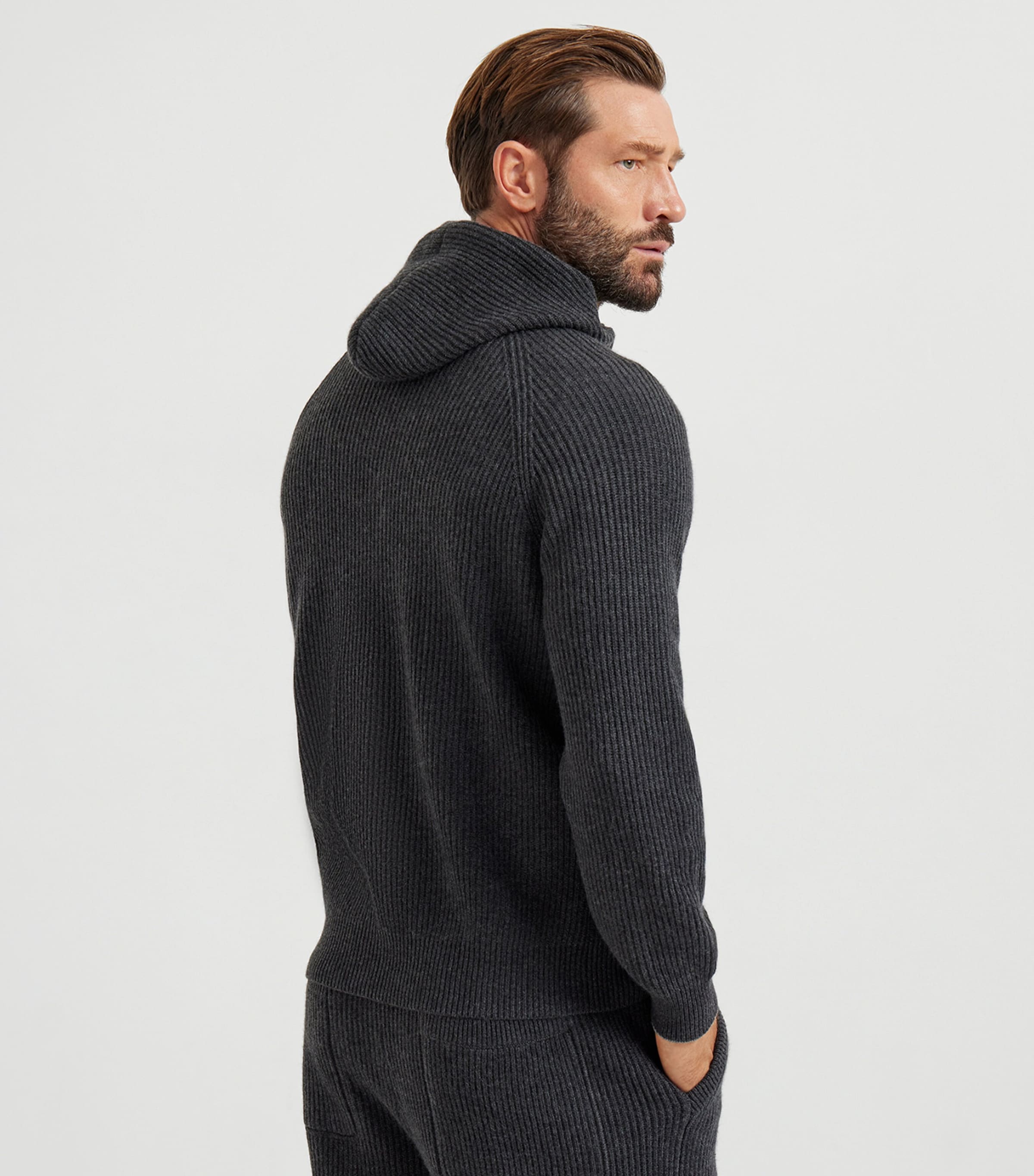 Cashmere Logo Zip-Up Hoodie CZA06 Image 4