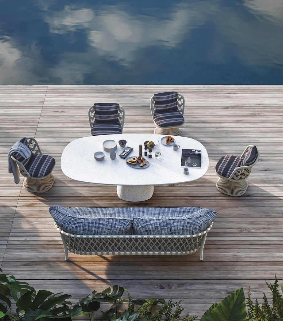 Allure O' Outdoor 6-Seater Dining Table WHITE Image 4