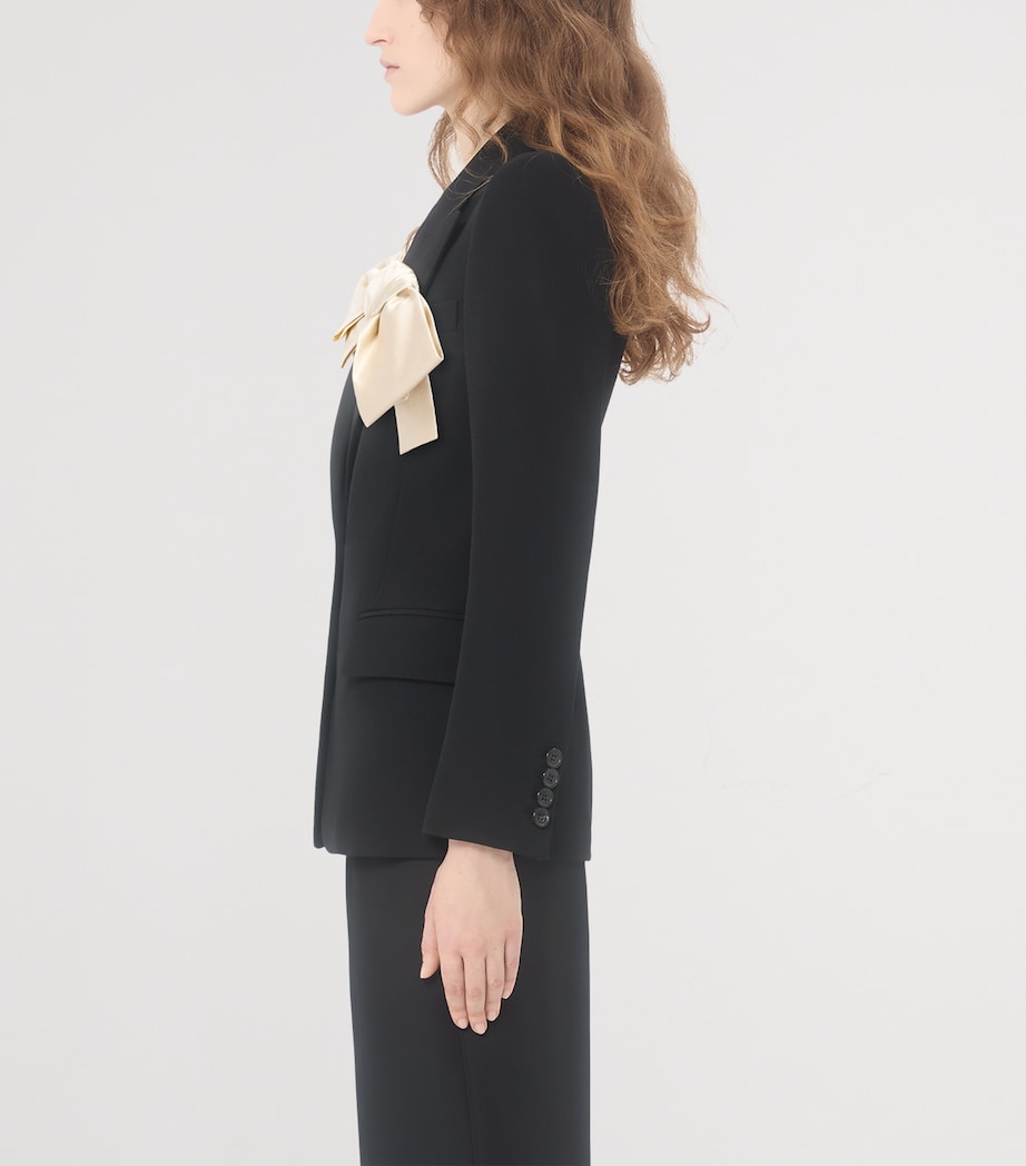 Virgin Wool-Silk Blazer 0NA Image 3