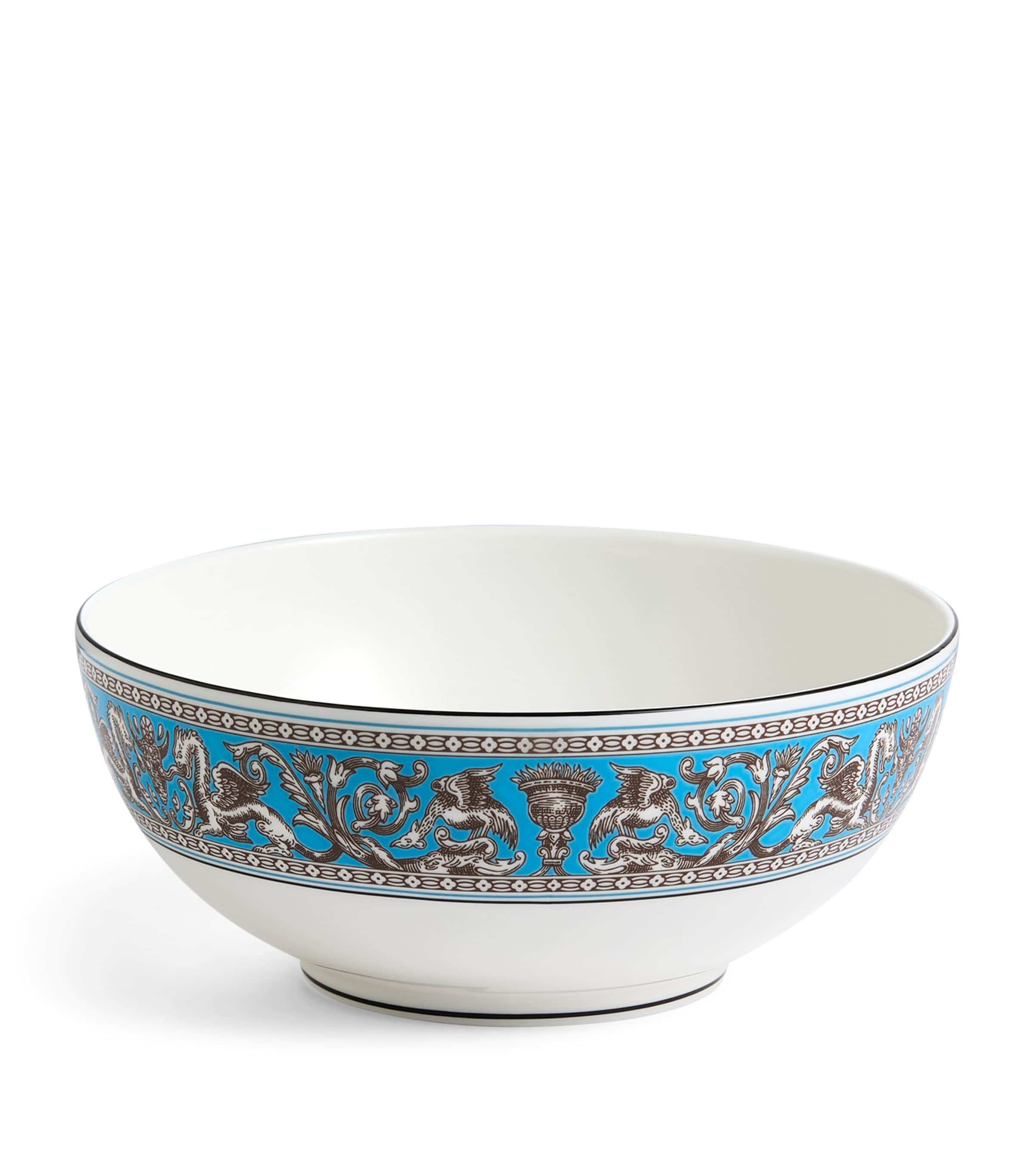 Wedgwood Florentine Soup/Noodle Bowl (20cm) Turquoise Image 1