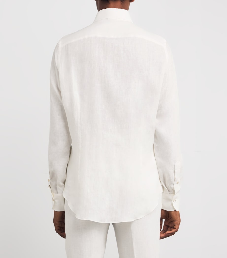 x Harrods Linen Shirt BIANCO Image 4