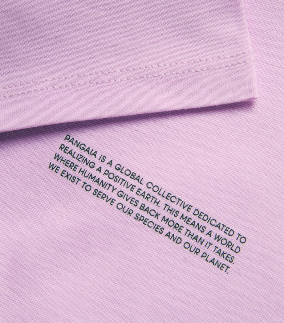 Pangaia Kids Organic Cotton T-Shirt (3-12 Years) Purple Image 3