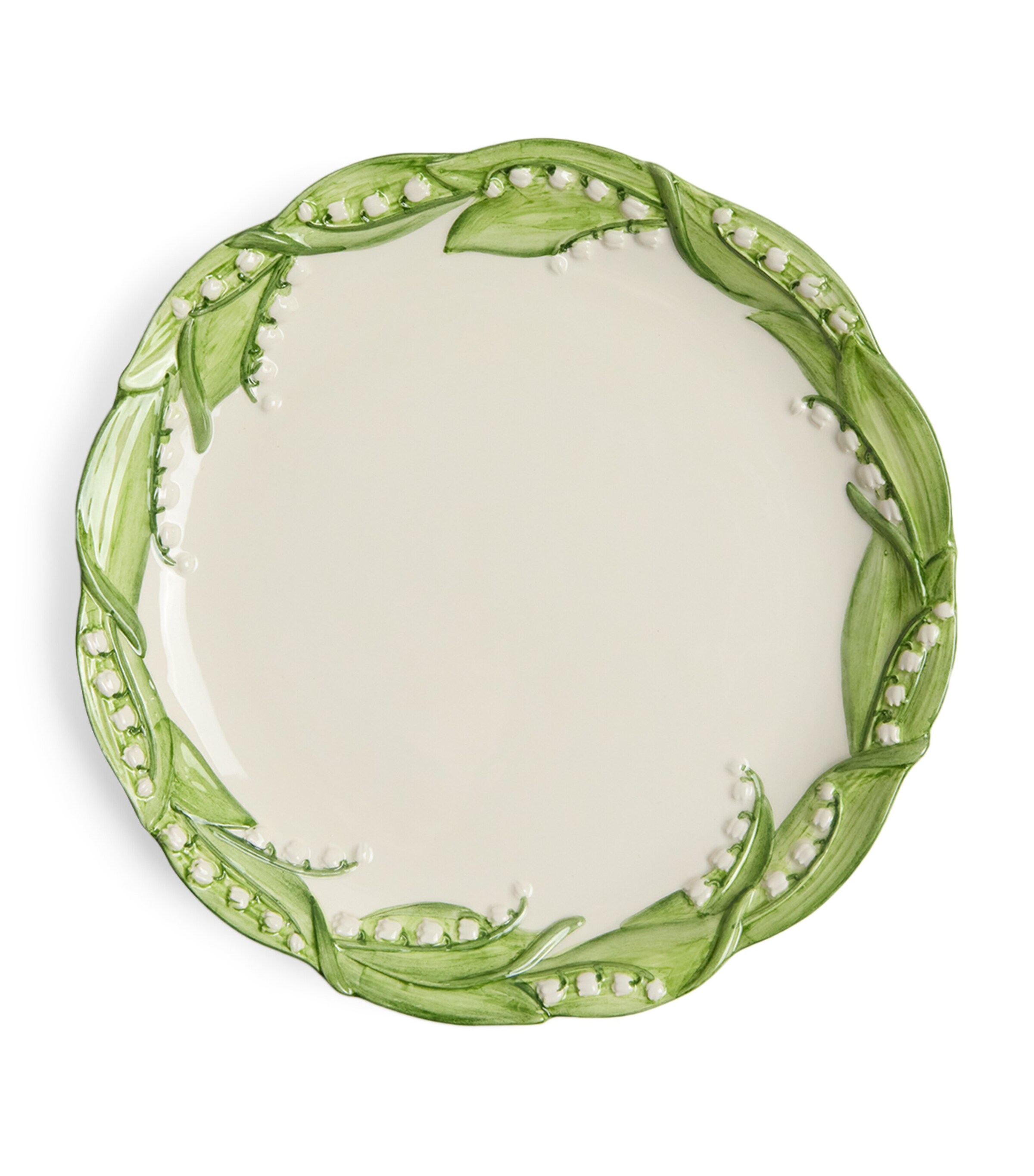 Les-ottomans Lilly Of The Valley Dinner Plate