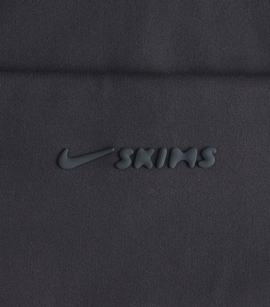 NikeSKIMS Womens NikeSKIMS Bike Shorts Obsidian Image 6