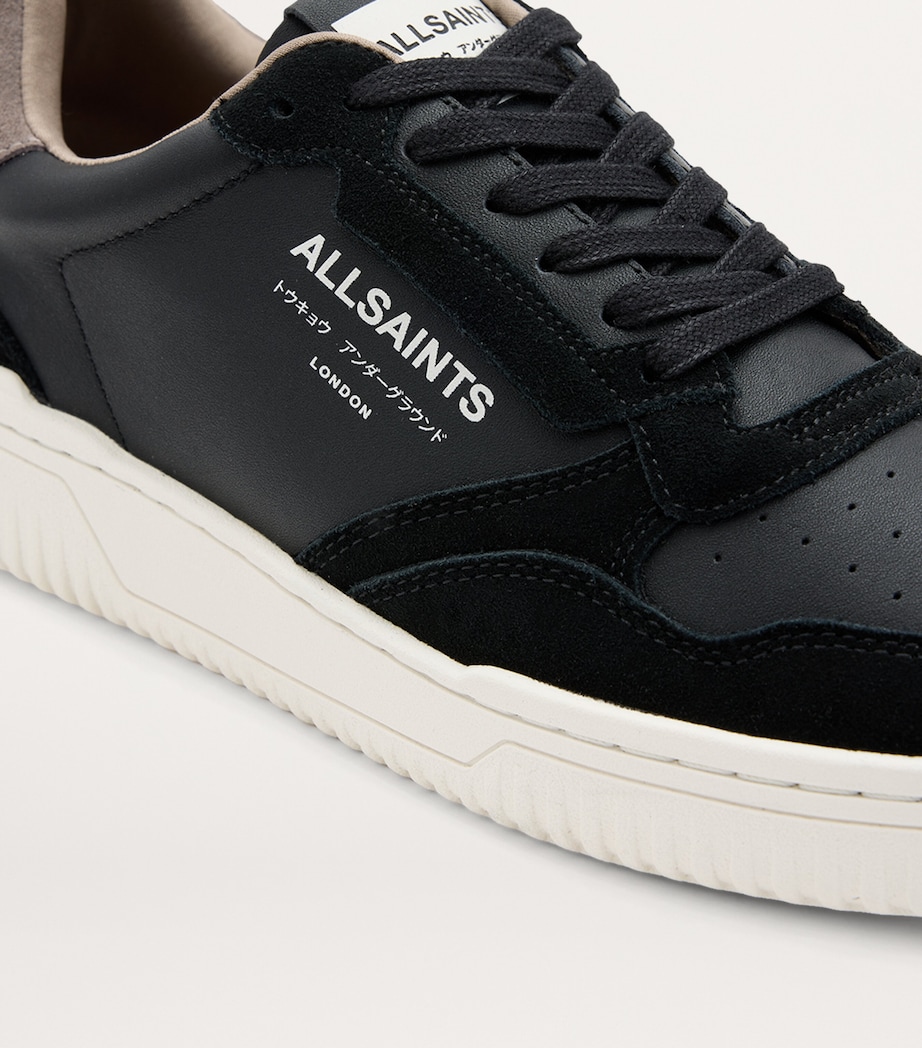 Leather Regan Sneakers BLACK/GREY Image 5