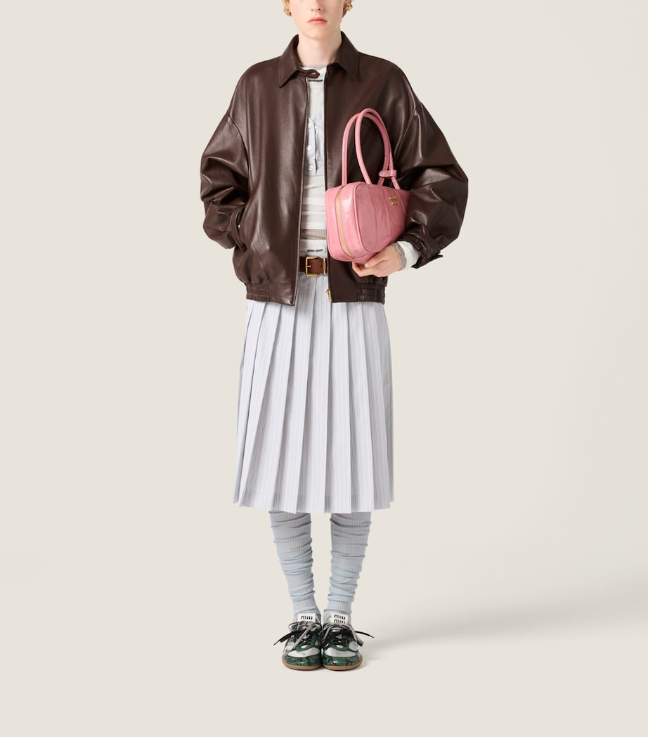 Miu Miu Womens Nappa Leather Jacket Image 2
