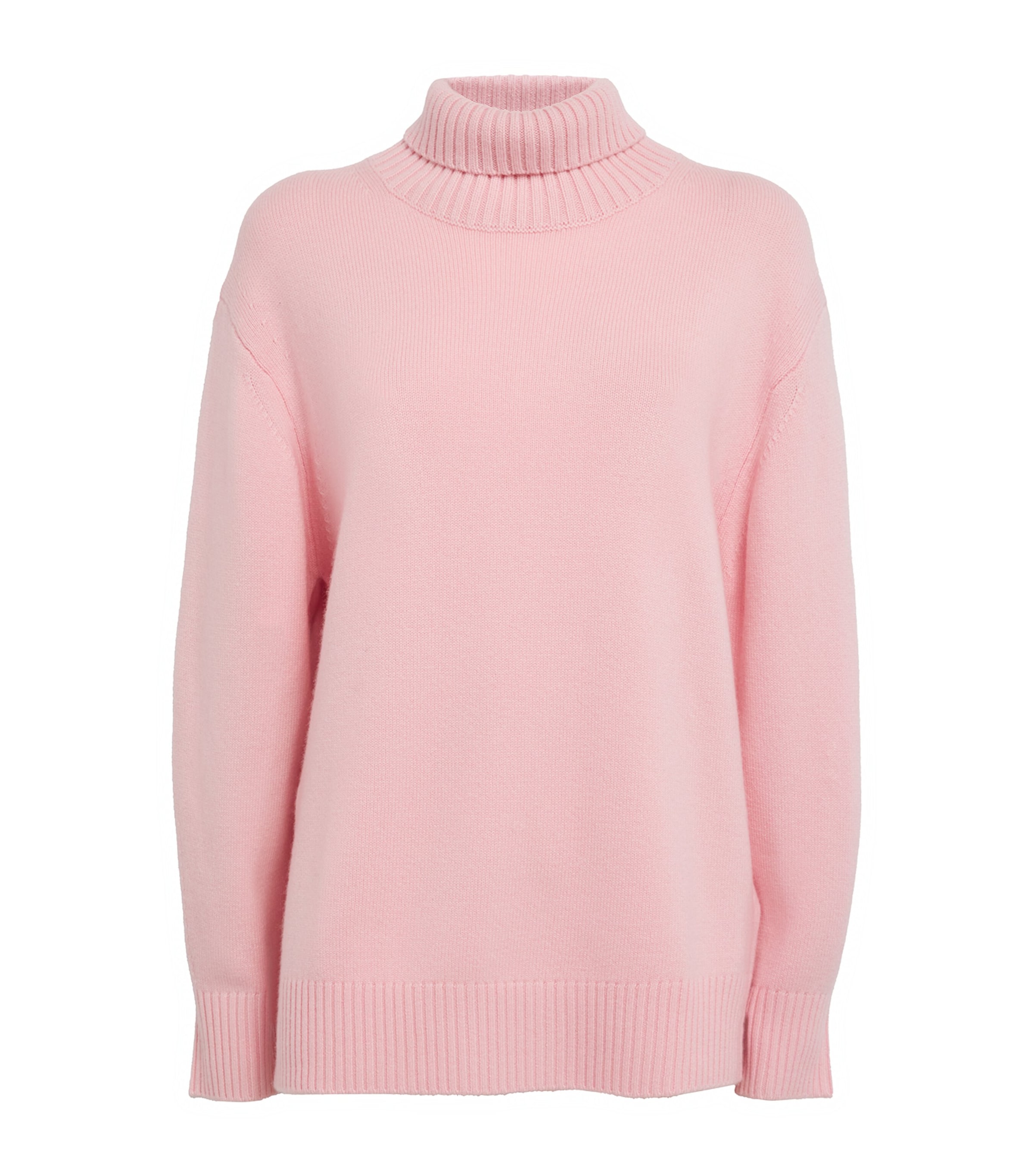 Maje Wool-blend Rollneck Sweater In Pink
