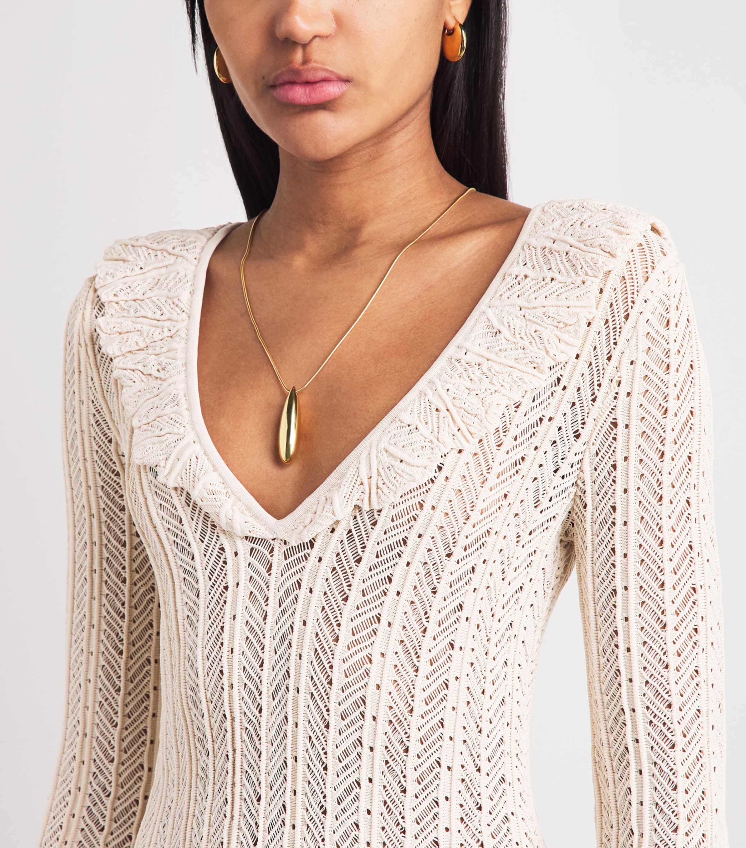 Devon Windsor Womens Knitted Davina Mini Dress Clay Image 3