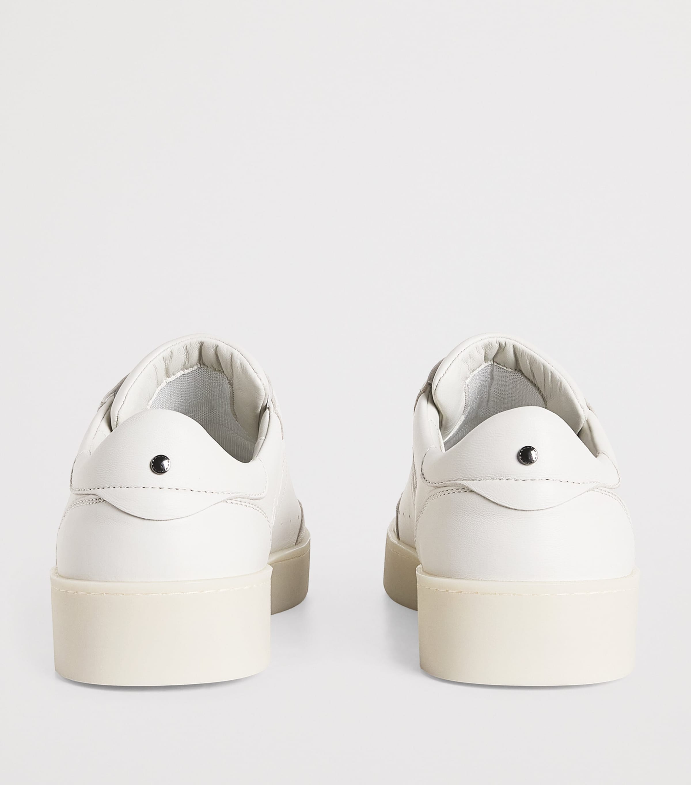Canali Leather Derby Sneakers White Image 4