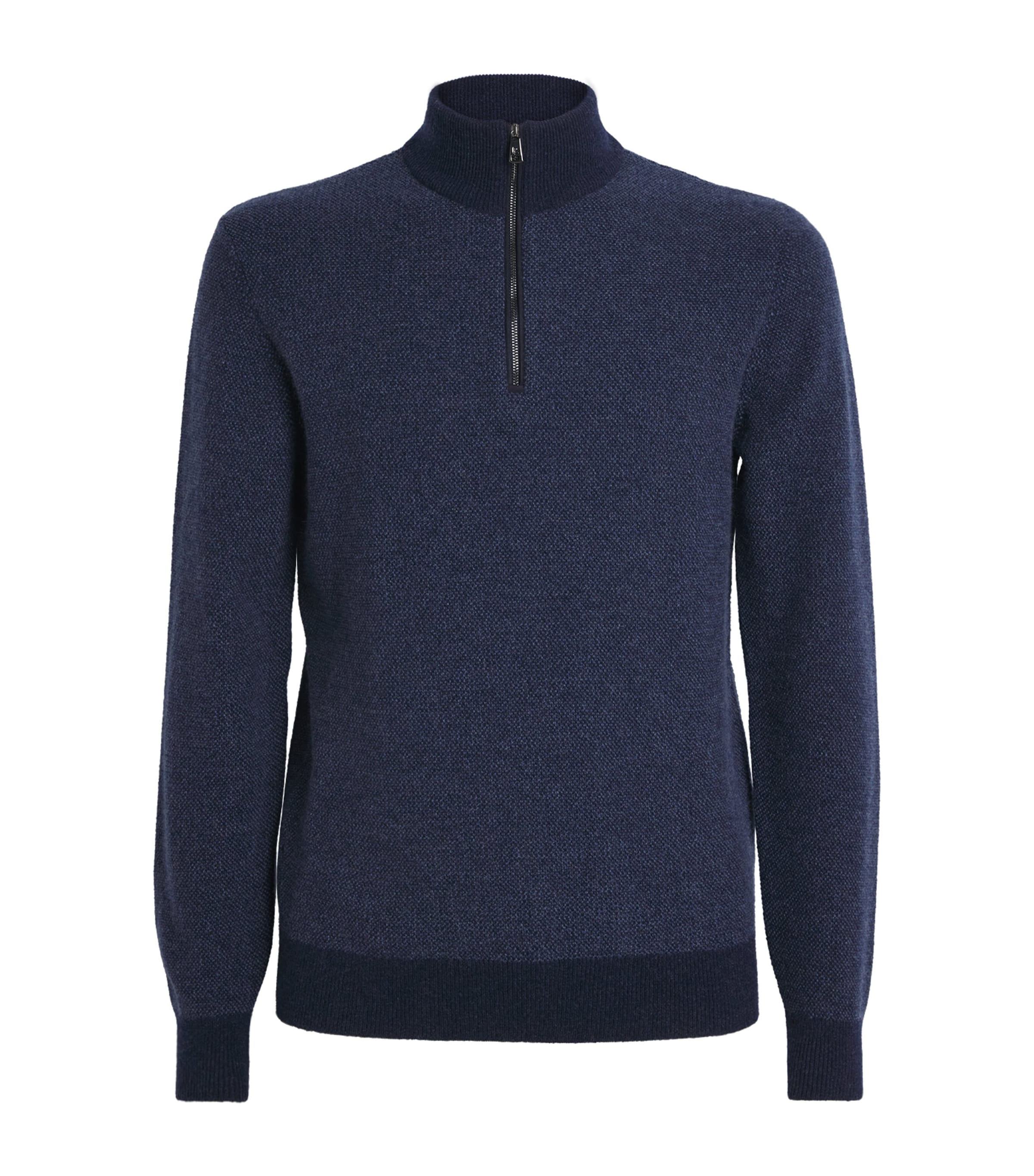 Cashmere Quarter-Zip Sweater  CHAIRMAN NAVY Image 1
