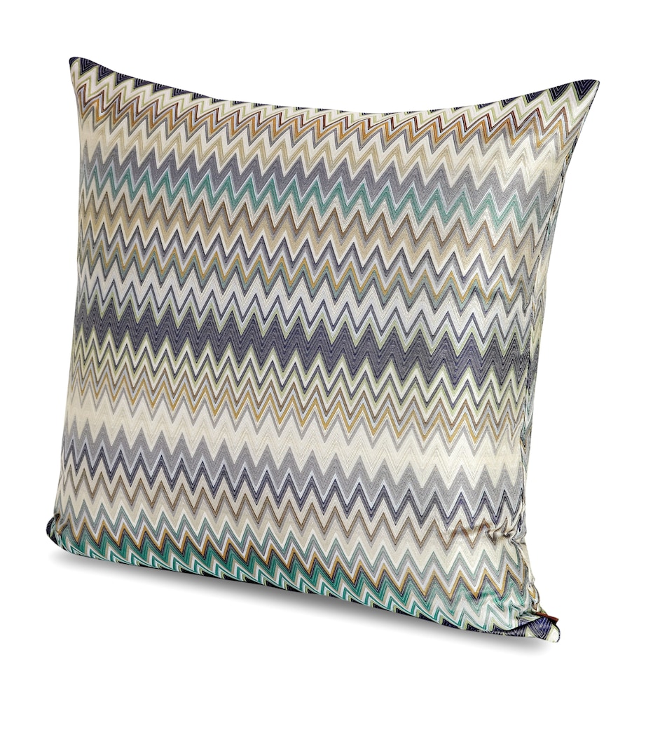 Masuleh Chevron Cushion (60cm x 60cm) 170 TURQUOISE MULTI Image 2