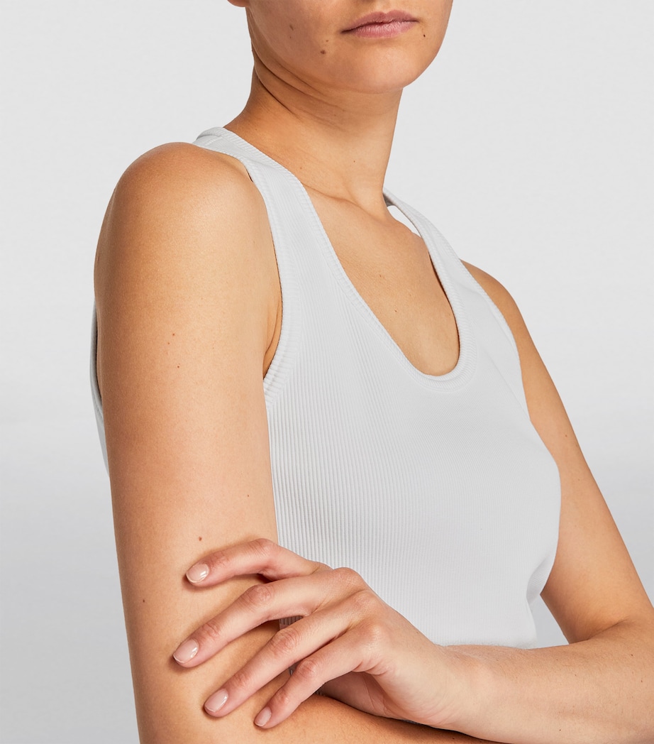 Stretch-Cotton Tank Top CHALK Image 6