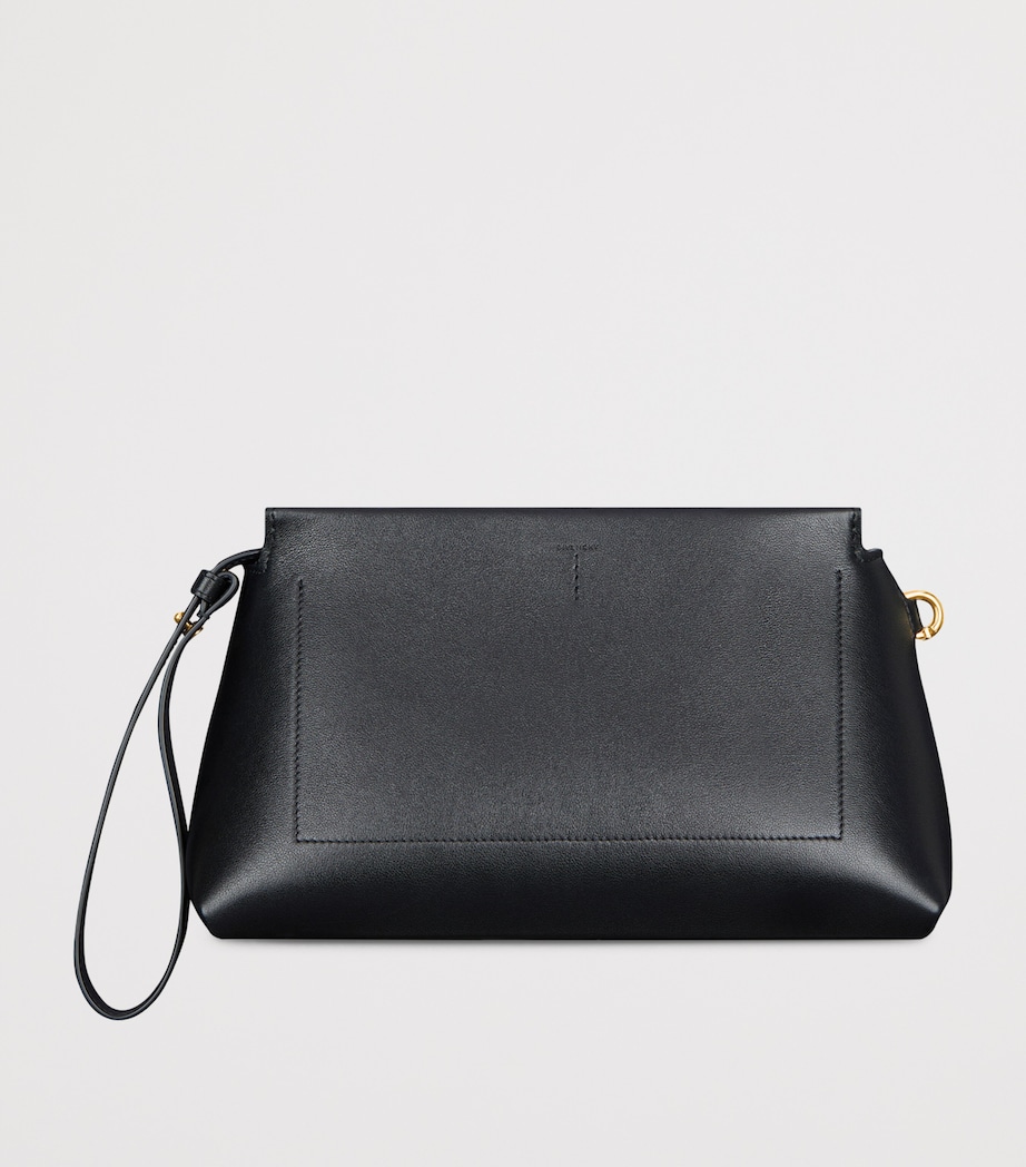 Leather Day Pouch BLACK Image 2