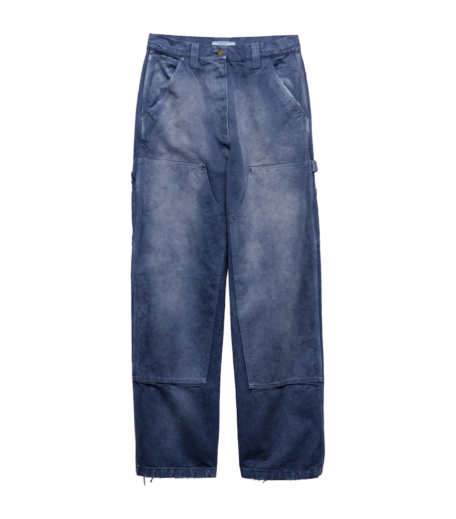 Cotton Canvas Carpenter Trousers F0124 Image 1