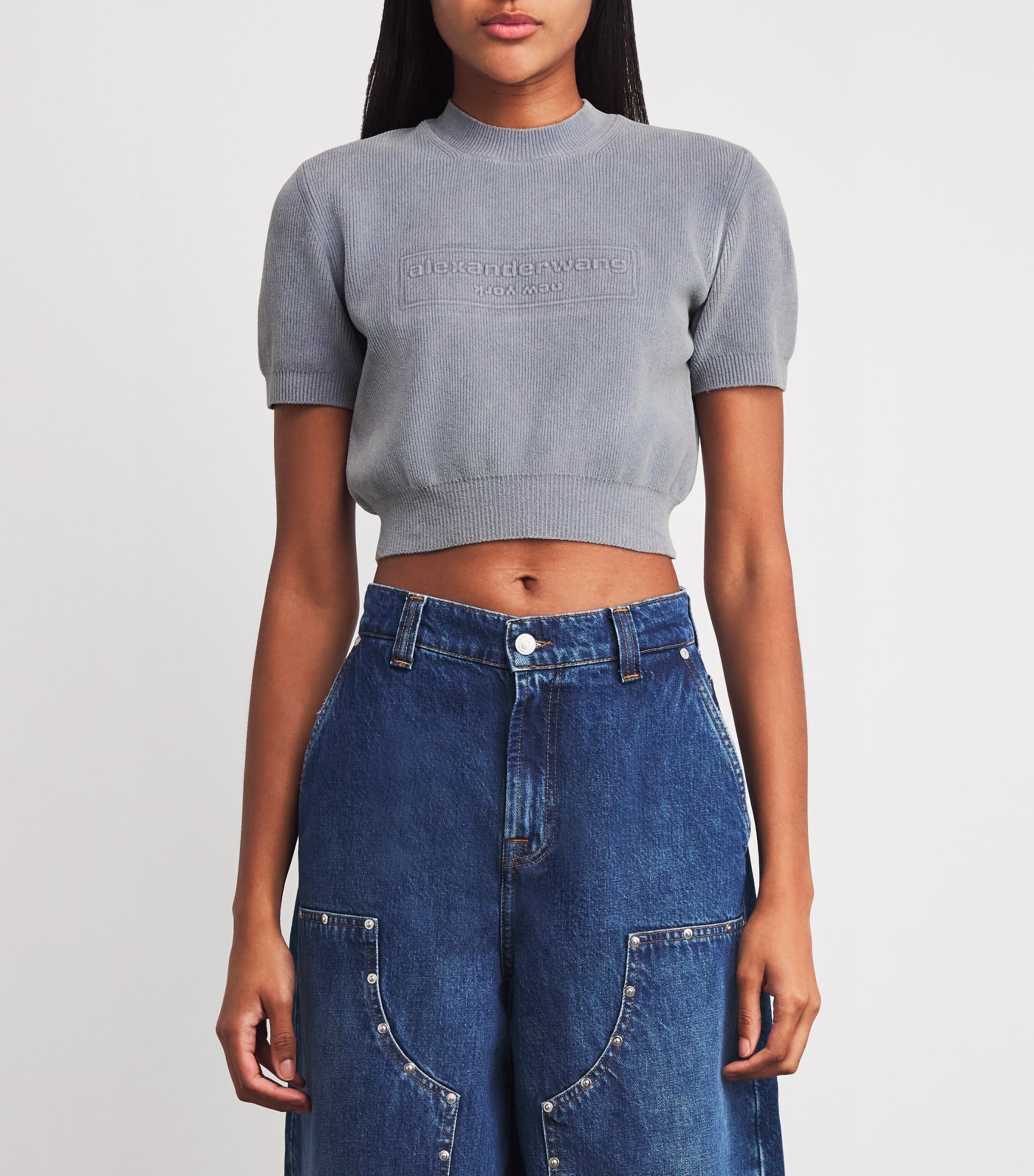 Alexander Wang Cotton-Blend Chenille Logo T-Shirt | Women Clothing | Tops | T-Shirts | Designers | Alexander Wang Alexander Wang Cotton-Blend Chenille Logo T-Shirt | Women Clothing | Tops | T-Shirts | Designers | Alexander Wang