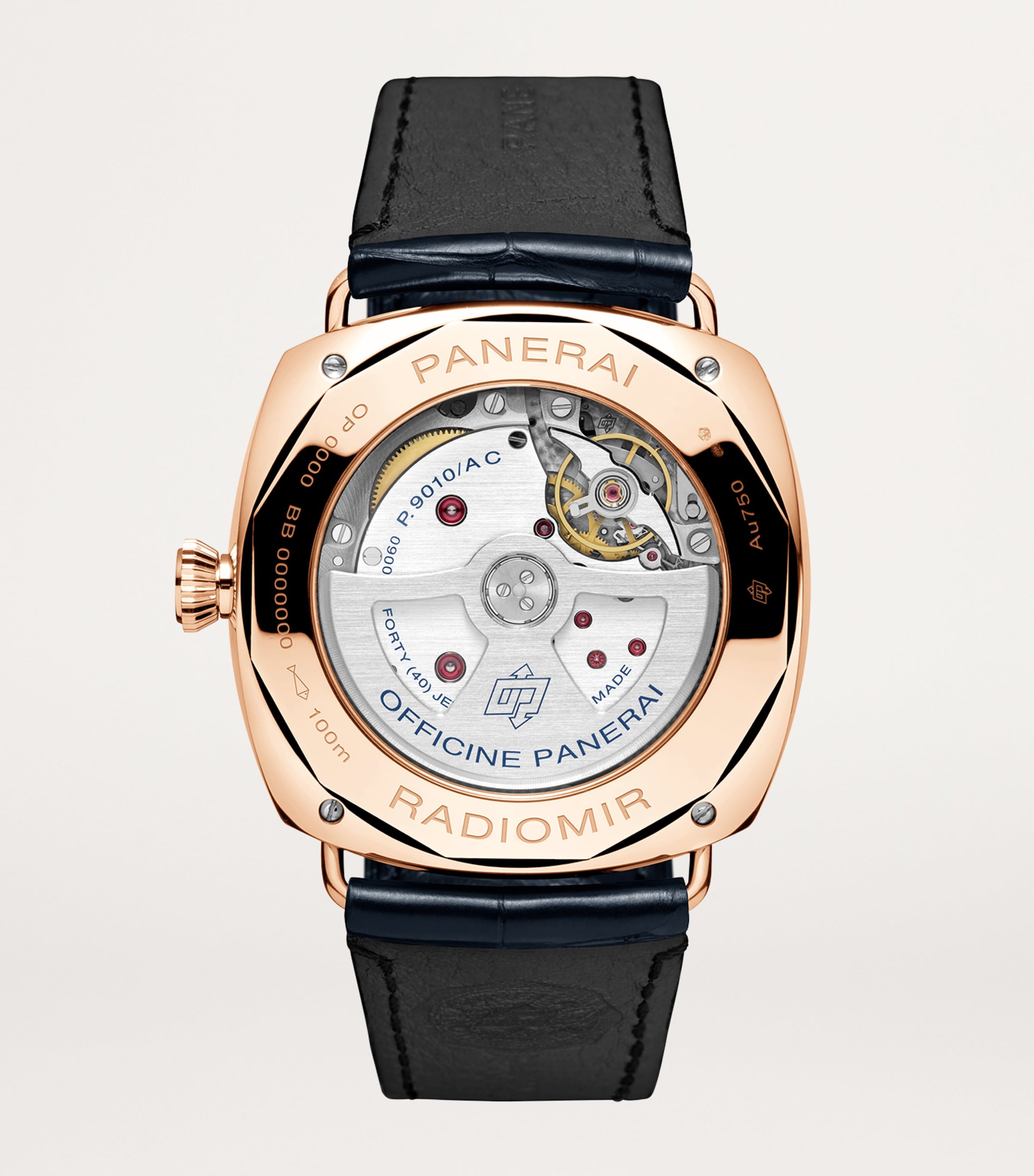 Rose Gold Radiomir Annual Calendar Watch 45mm BLUE Image 5