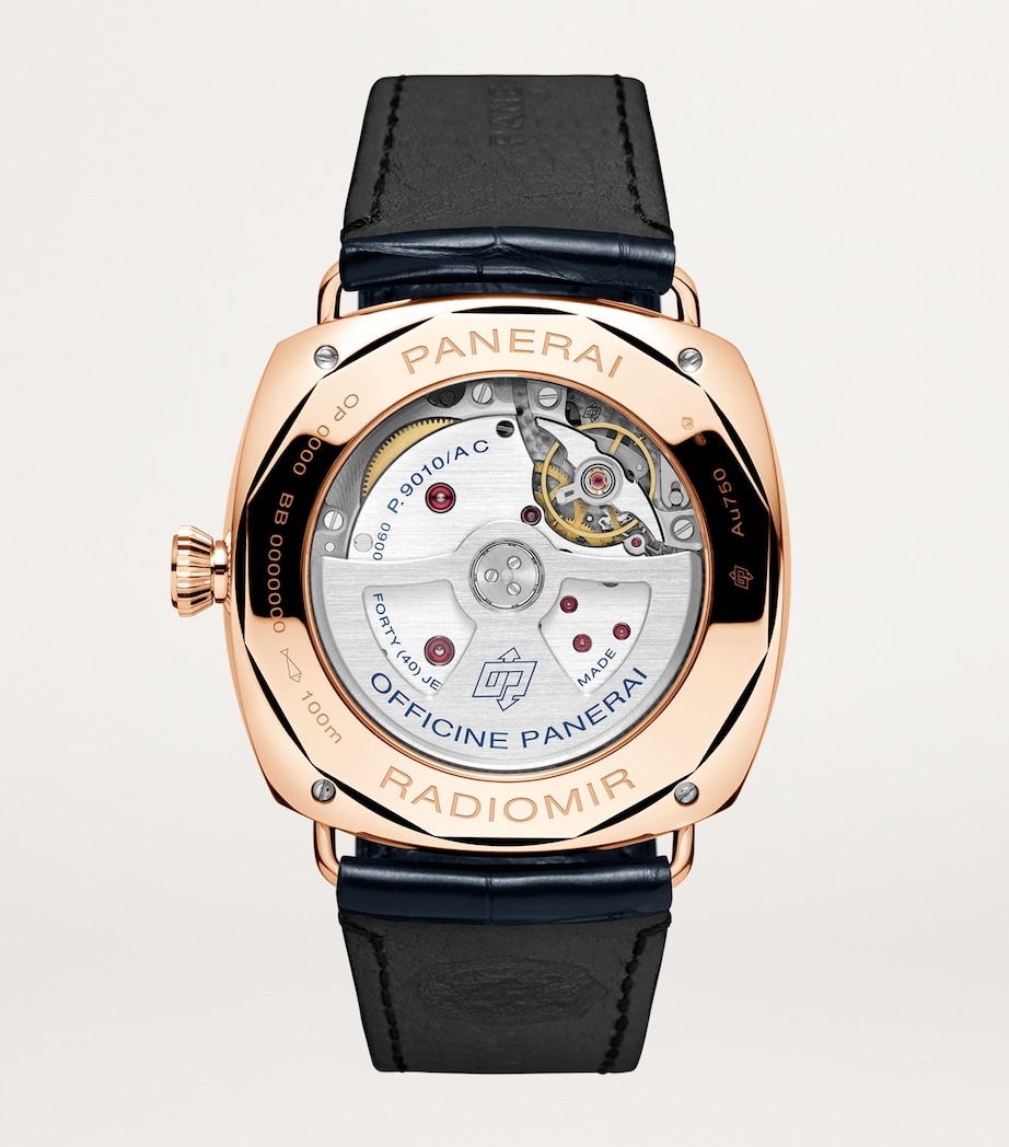 Rose Gold Radiomir Annual Calendar Watch 45mm BLUE Image 5