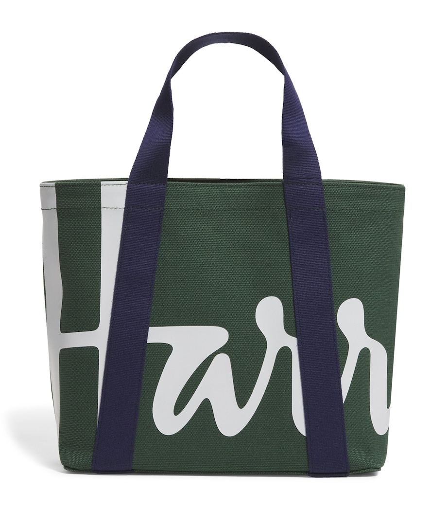 Mini Cotton Logo Tote Bag DARK GREEN Image 1