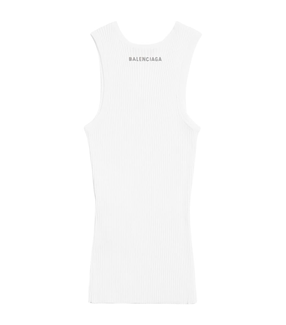 Balenciaga Womens Wool-Blend Tank Top Image 2