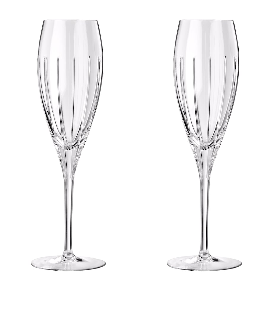 Christofle Crystal Iriana Champagne Flutes (Set of 2) Silver Image 1