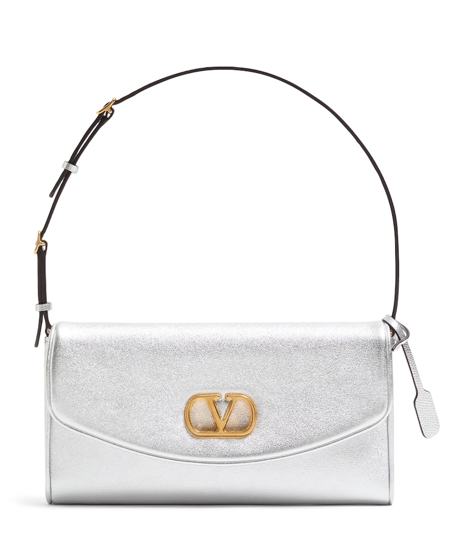 Valentino Garavani Small Leather DeVain Shoulder Bag Image 1
