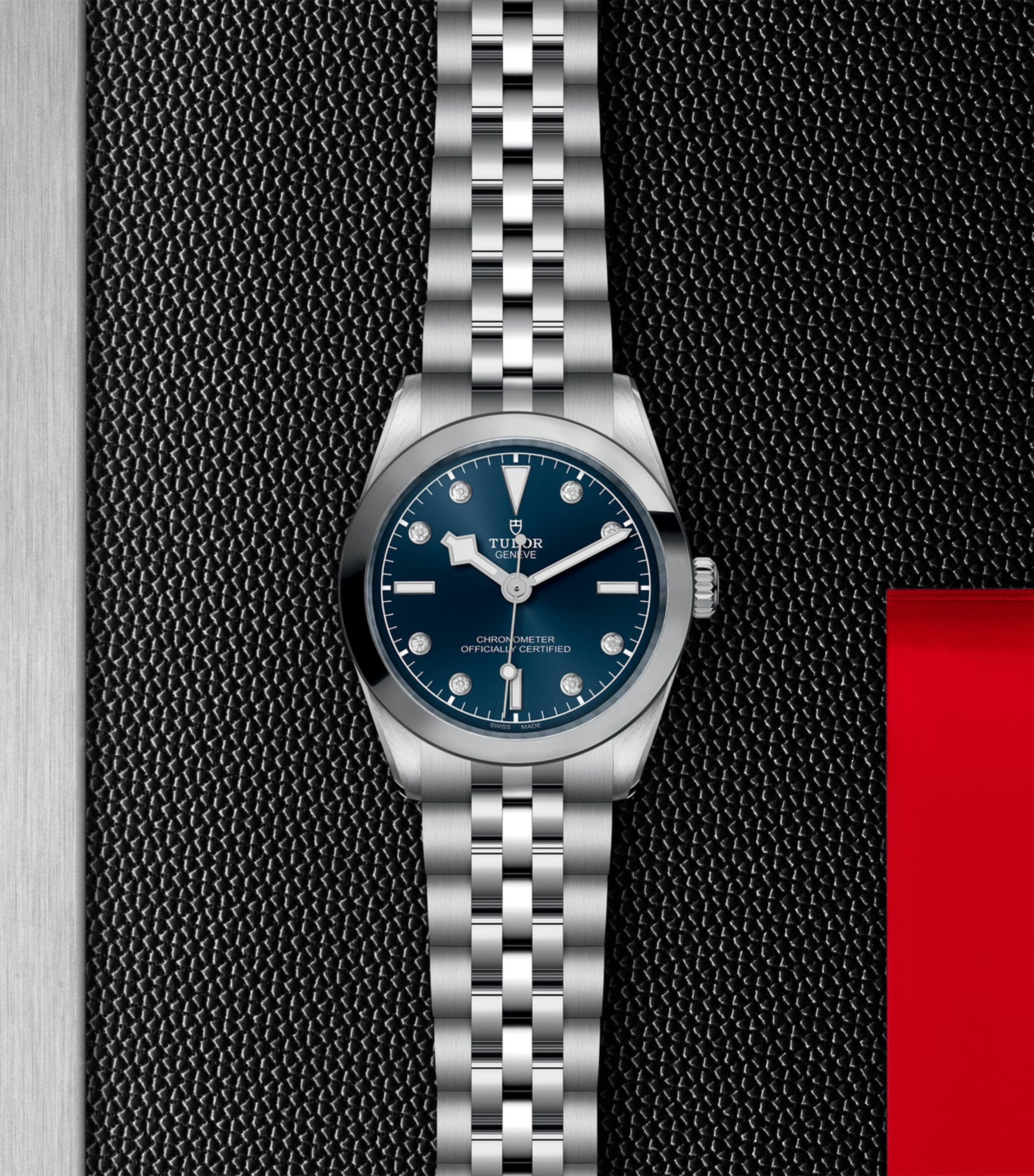 TUDOR Black Bay One Stainless Steel and Diamond Watch 31mm Blue Image 5