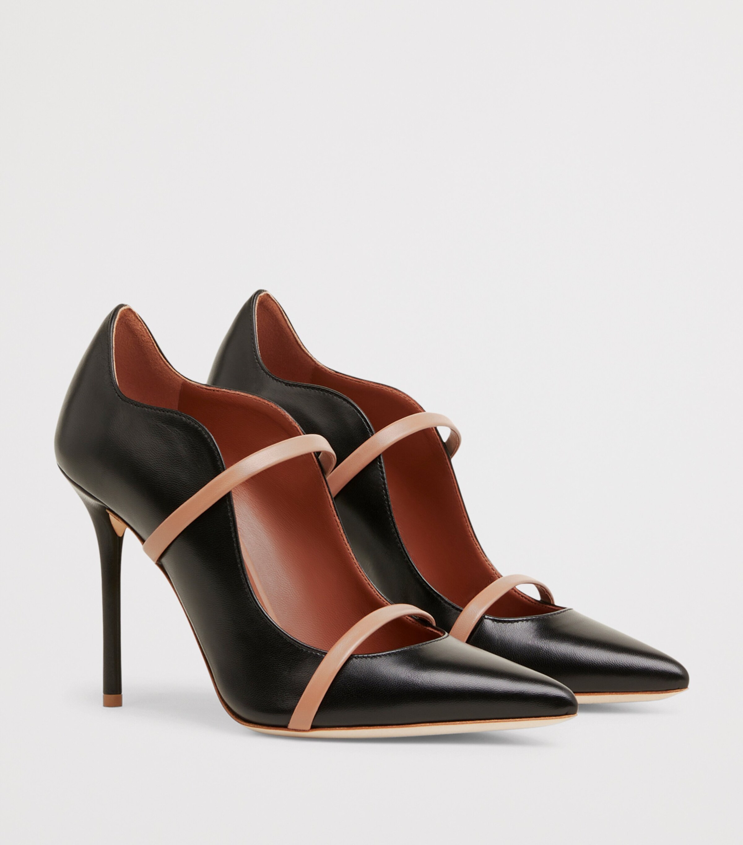 Malone Souliers Leather Maureen Pumps 100 Black Image 3