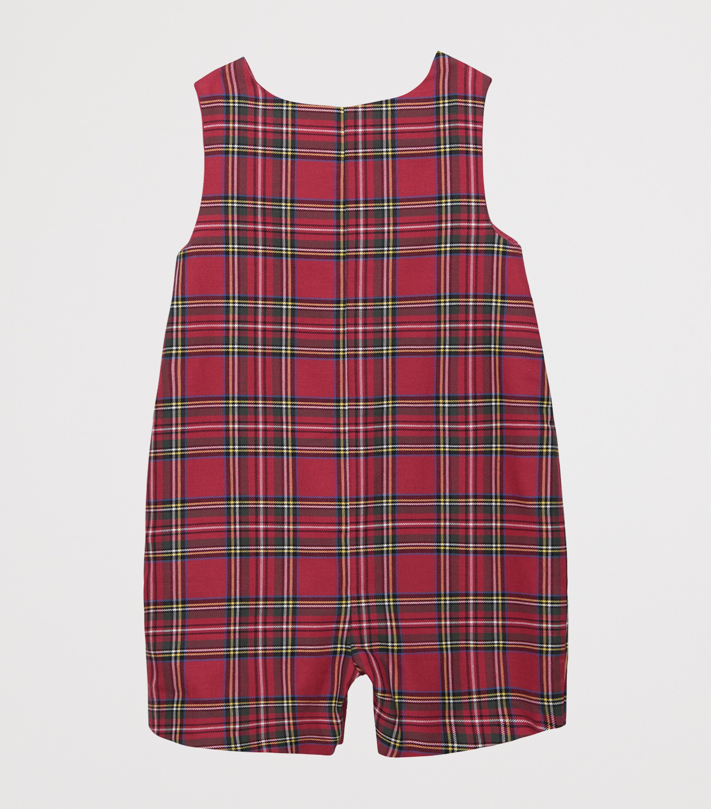 Trotters Cotton Teddy Bear Archie Bodysuit (3-24 Months) Red Tartan Image 2