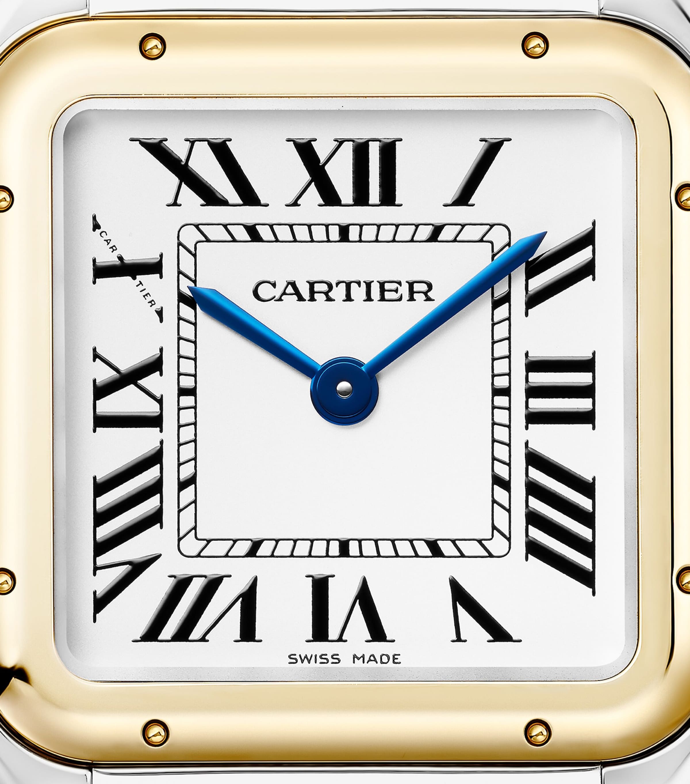 Medium Yellow Gold and Stainless Steel Panthère de Cartier Watch 27mm SILVER Image 8
