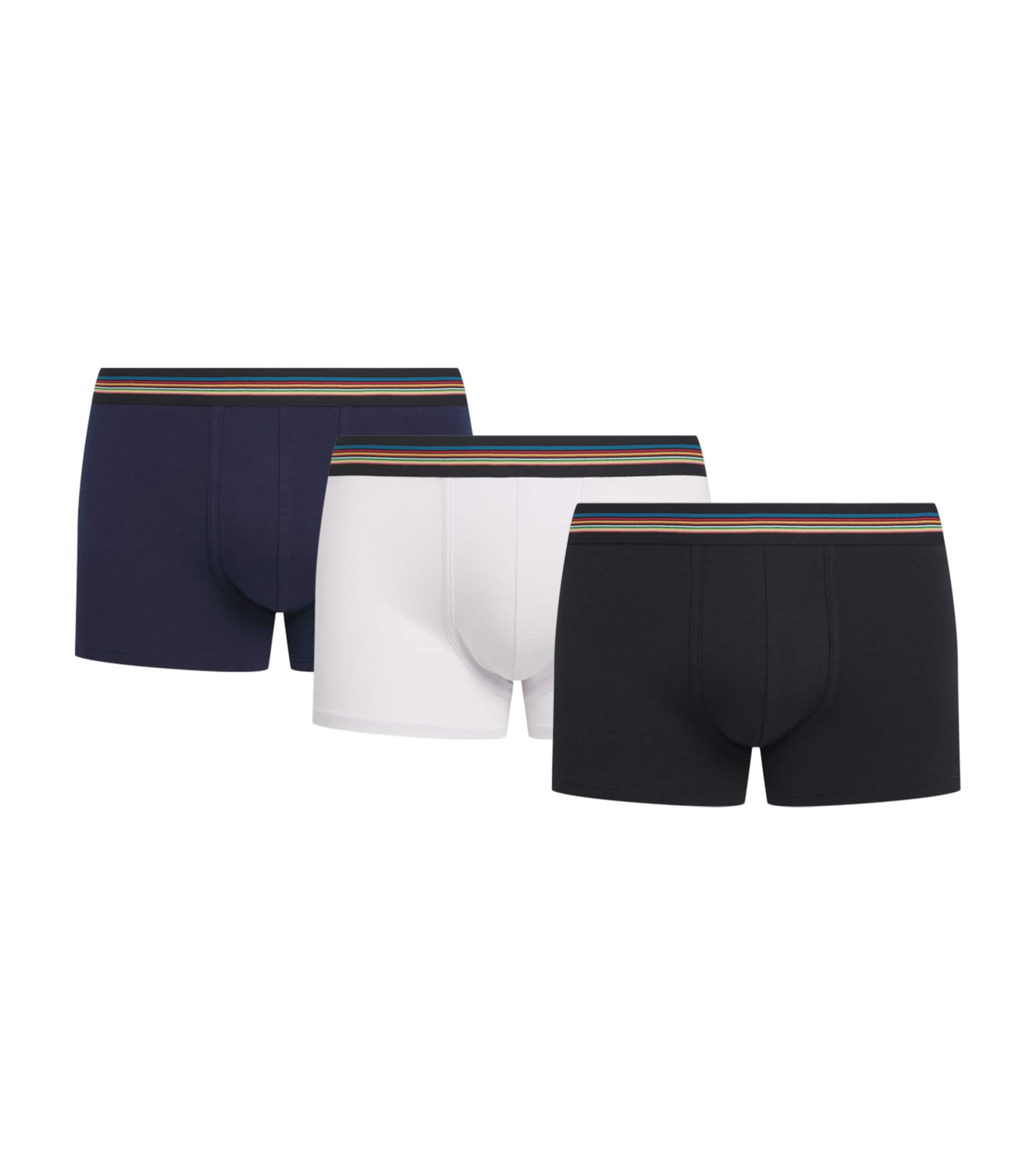 Paul Smith Mens Stretch-Organic Cotton Trunks (Pack of 3) Plate Image 1