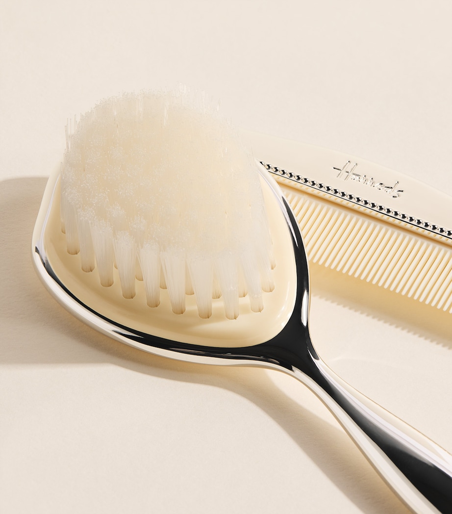 Harrods Brush and Comb Set Silver Image 2