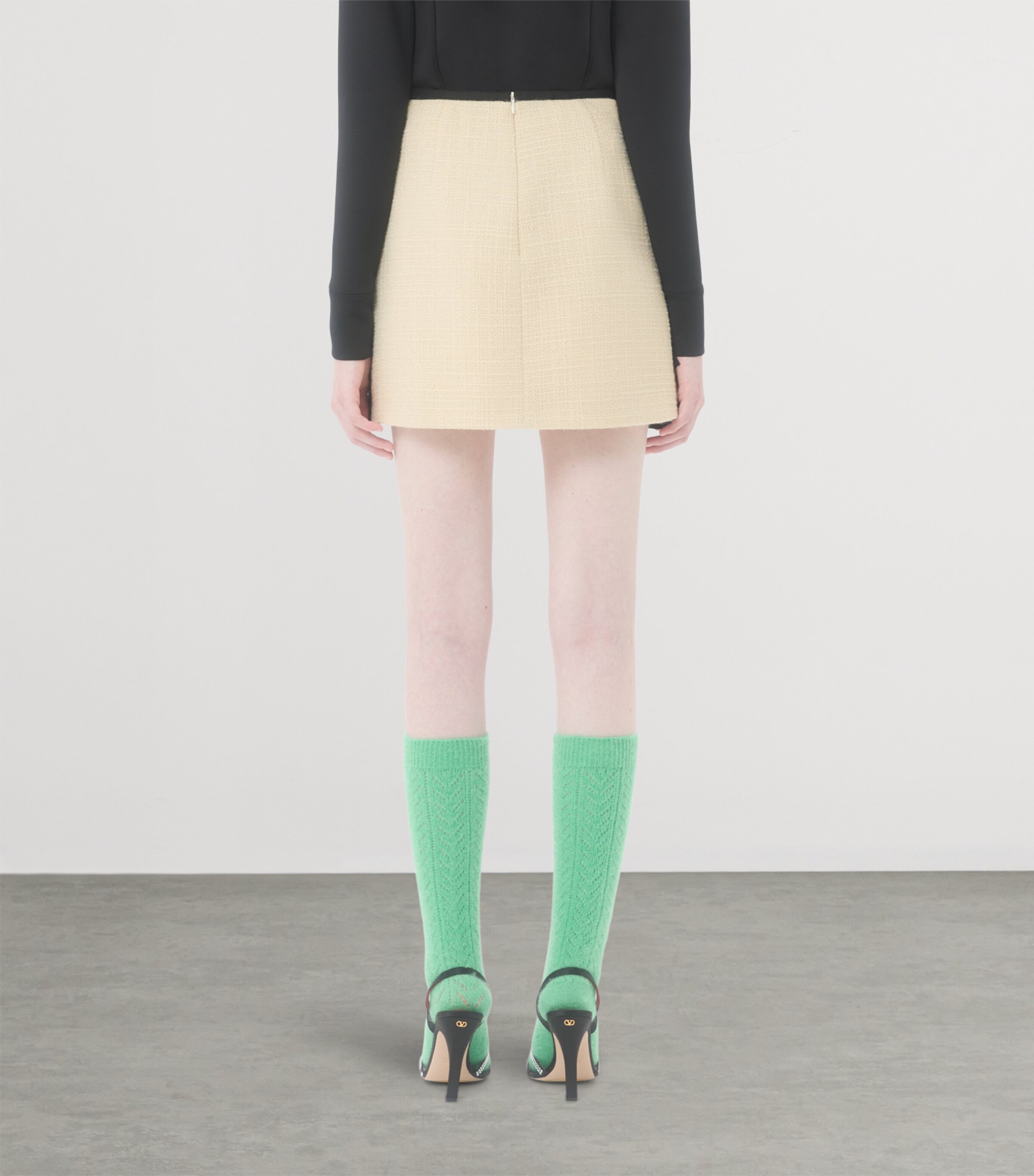 Wool-Blend Ruffled Mini Skirt DNG Image 4