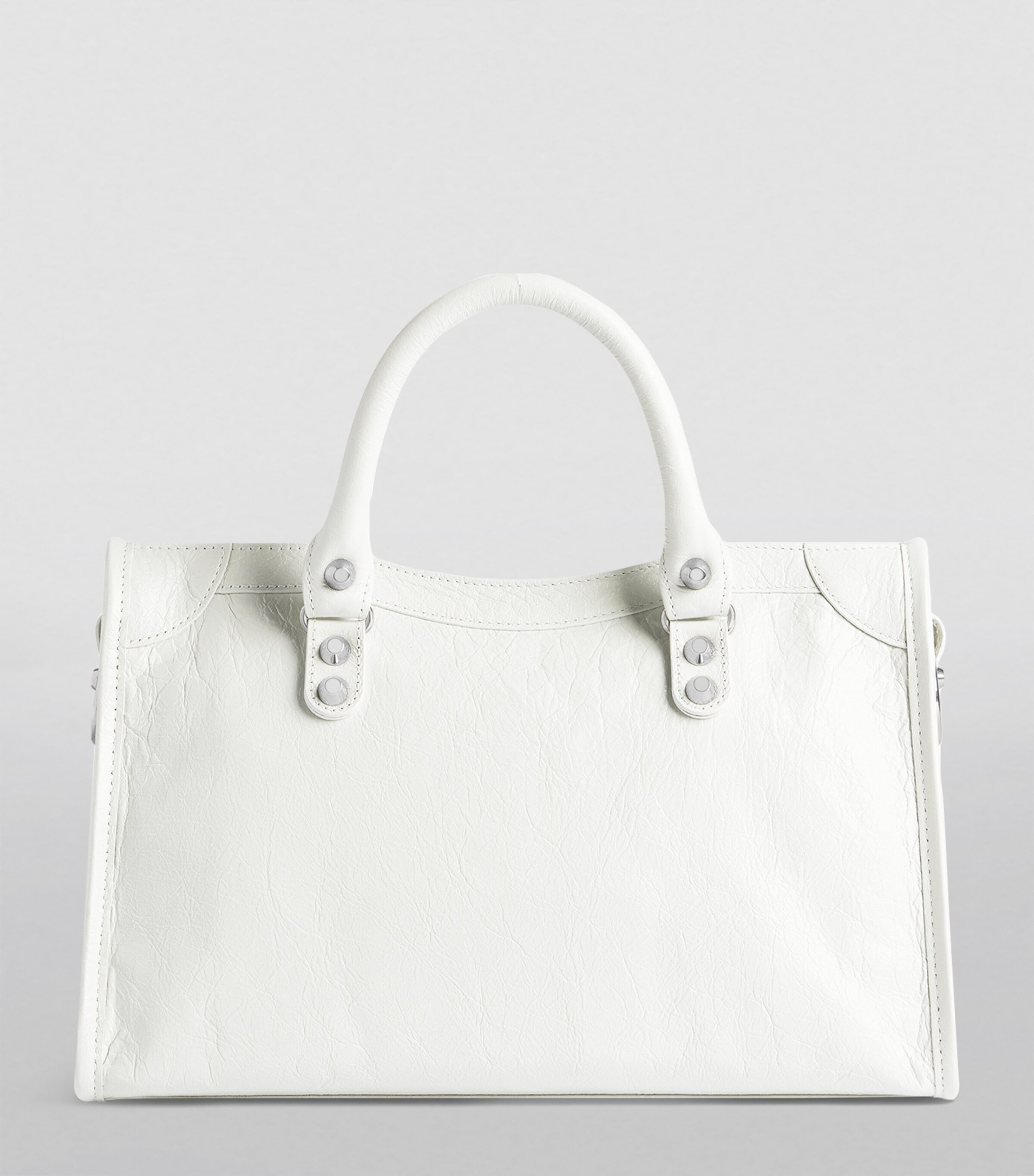 Balenciaga White Small Neo Cagole City Shoulder Bag | Harrods UK