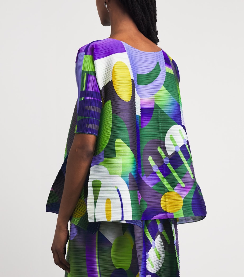 Pleats Please Issey Miyake Womens Playground Top Purple Image 5