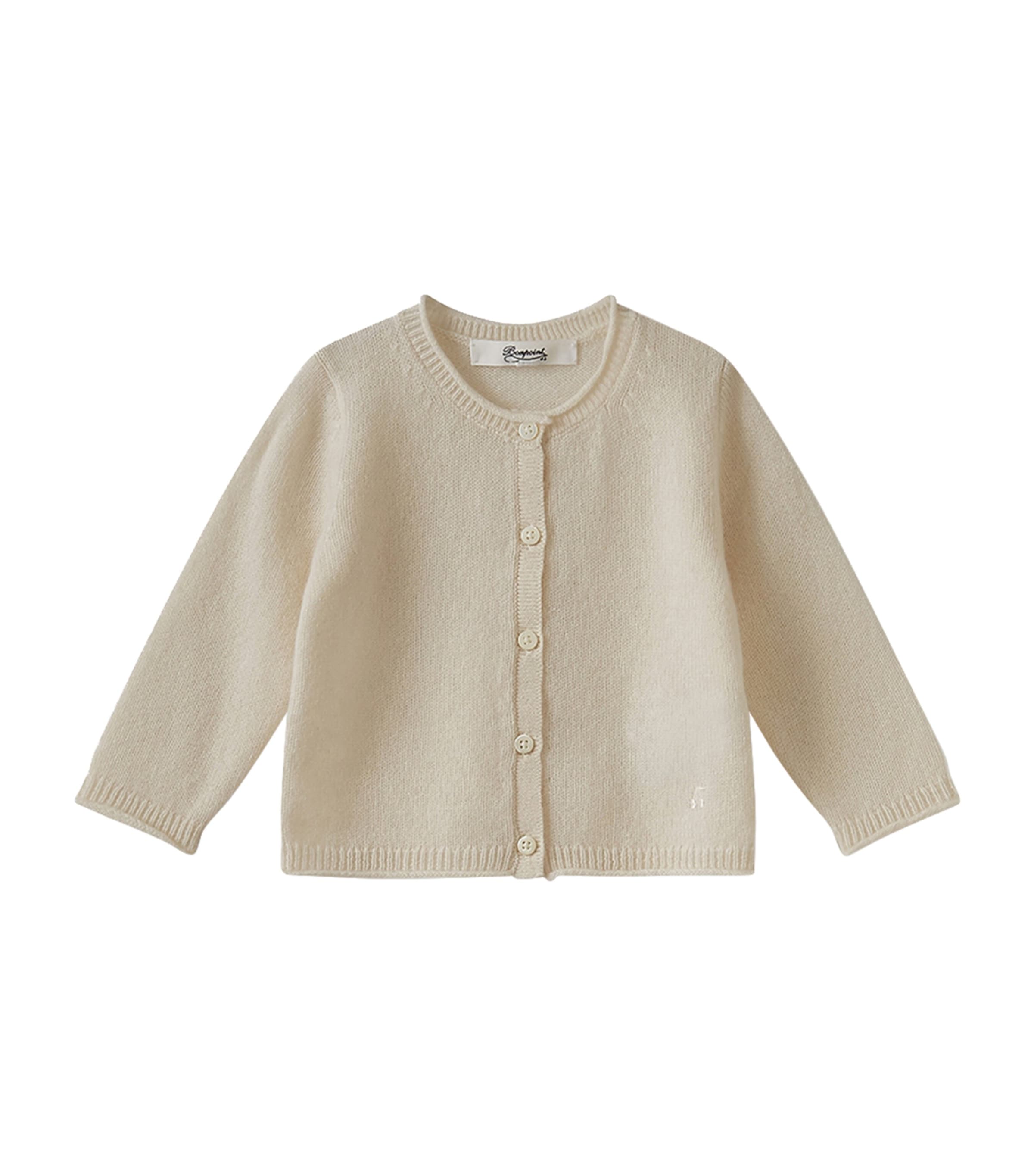 Bonpoint Cashmere Cardigan In White