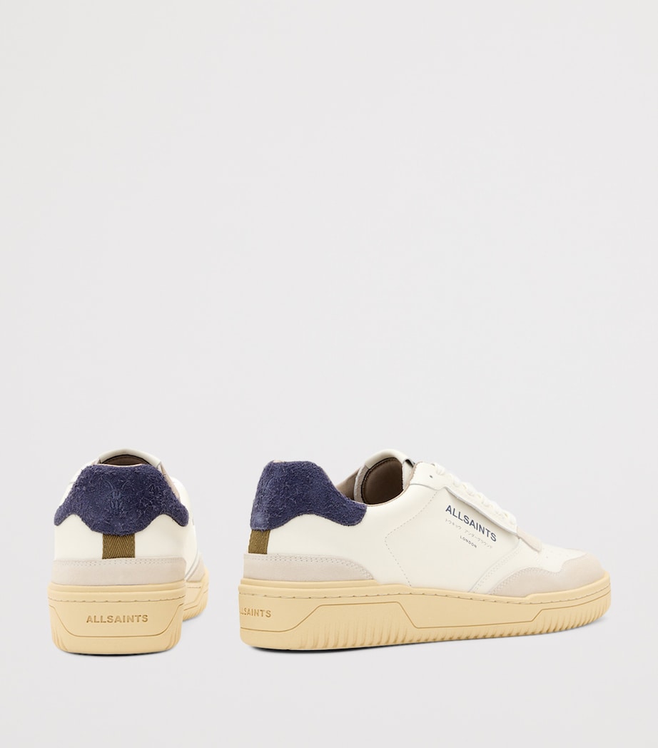 Leather Regan Sneakers WHITE/BLUE Image 3