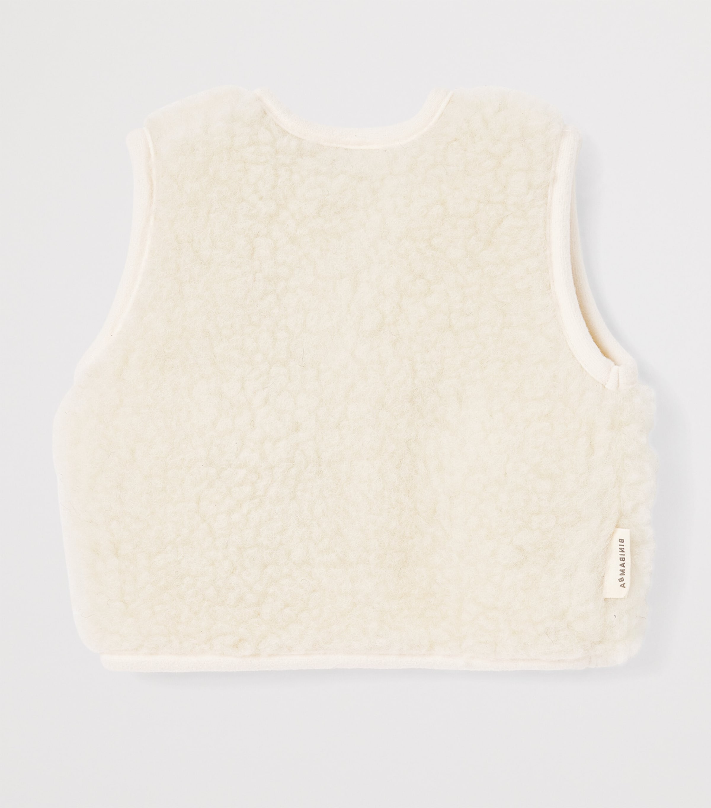 Binibamba Merino Wool Gilet (6-12 Months) Milk Image 2