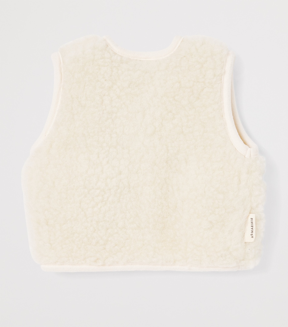 Merino Wool Gilet (12-24 Months) MILK Image 2
