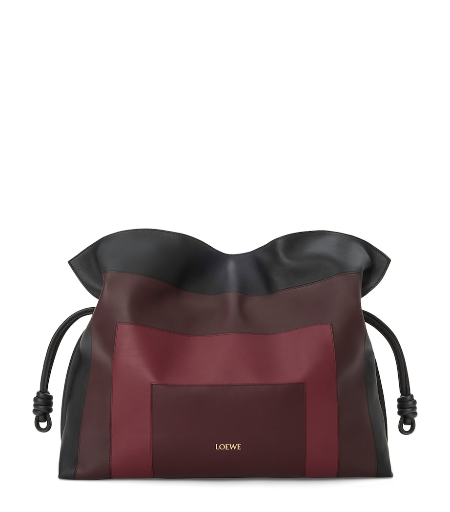 LOEWE x Albers Leather Flamenco Purse Black/burgundy Image 1