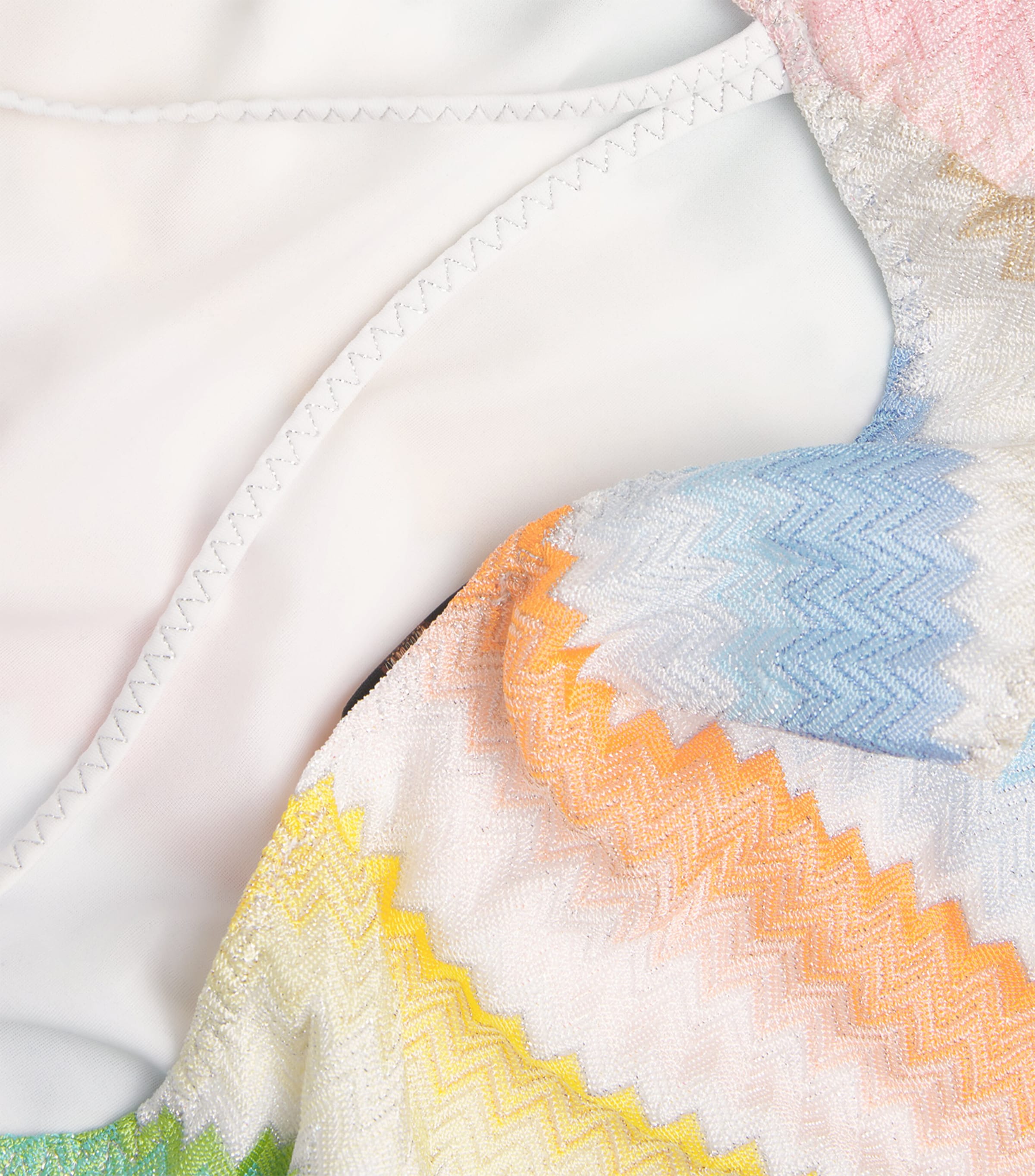 Zigzag One-Shoulder Swimsuit SM9X2MULTICOLOR Image 4