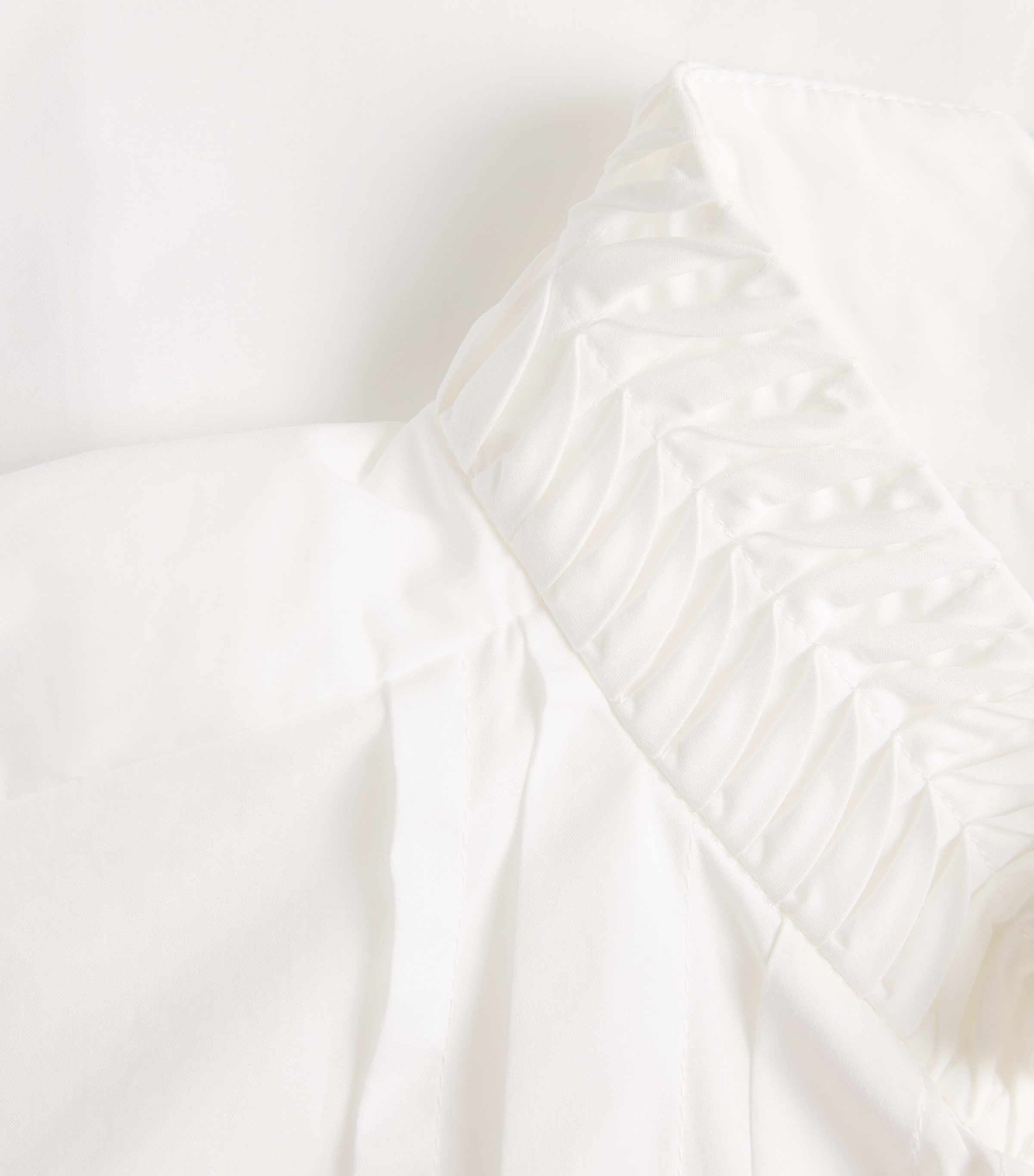 Sandro Paris Womens Cotton Pleated Shirt White Image 6