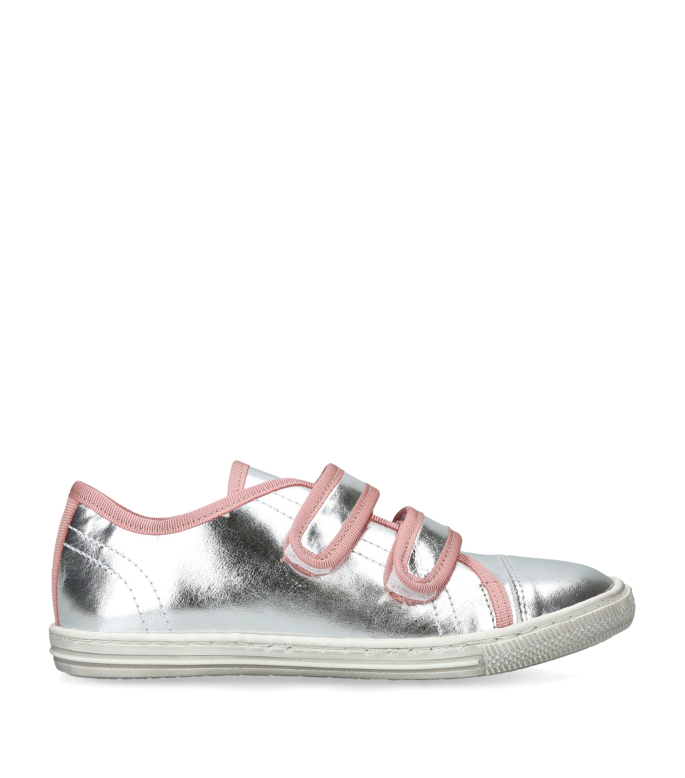 papouelli Leather Elfina Sneakers Silver Com Image 1