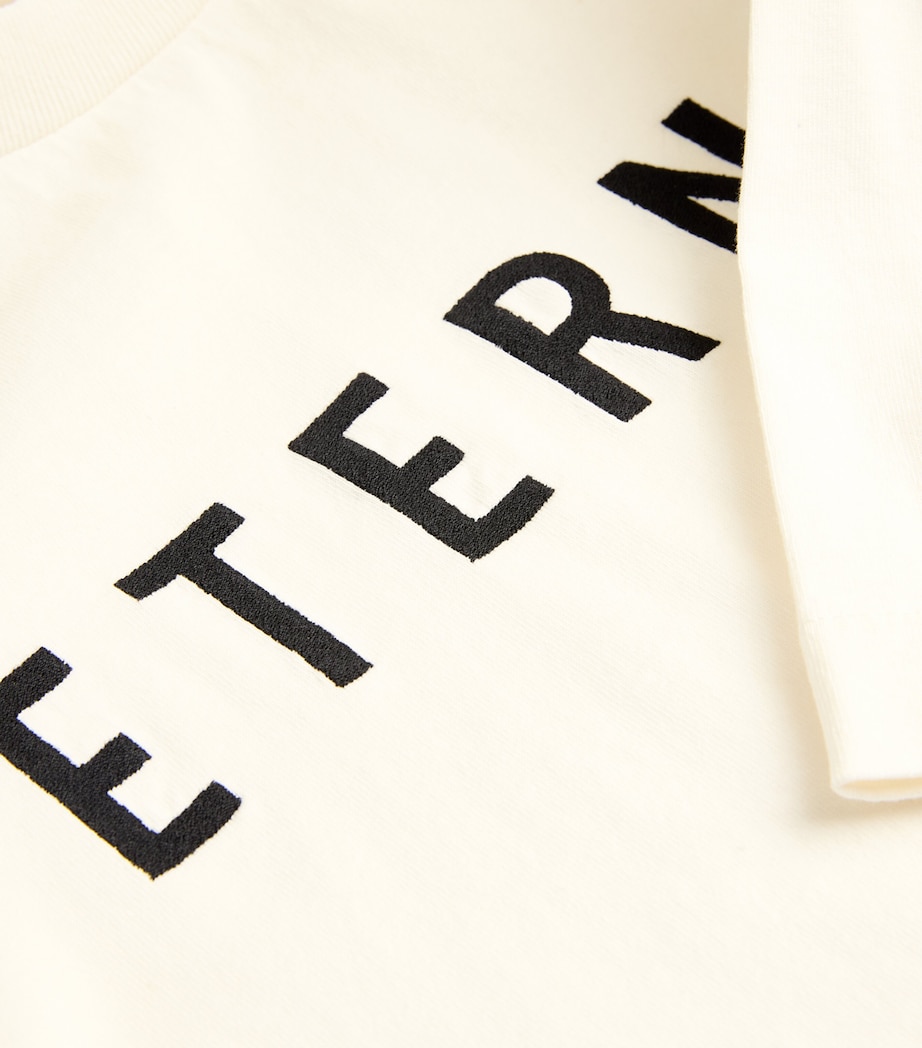 Cotton Oversized Eternal T-Shirt WHITE Image 5