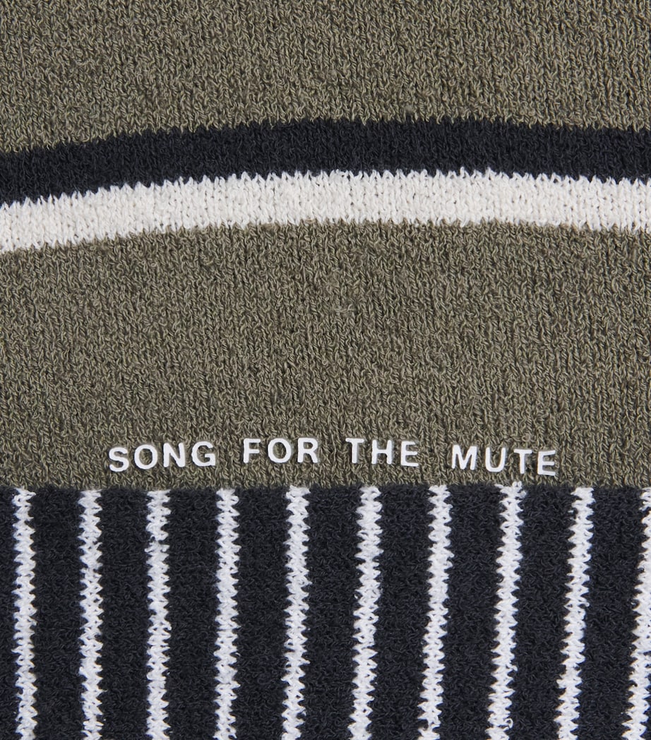 adidas Mens x Song for the Mute Rugby Polo Shirt Olive Strata/black Image 6