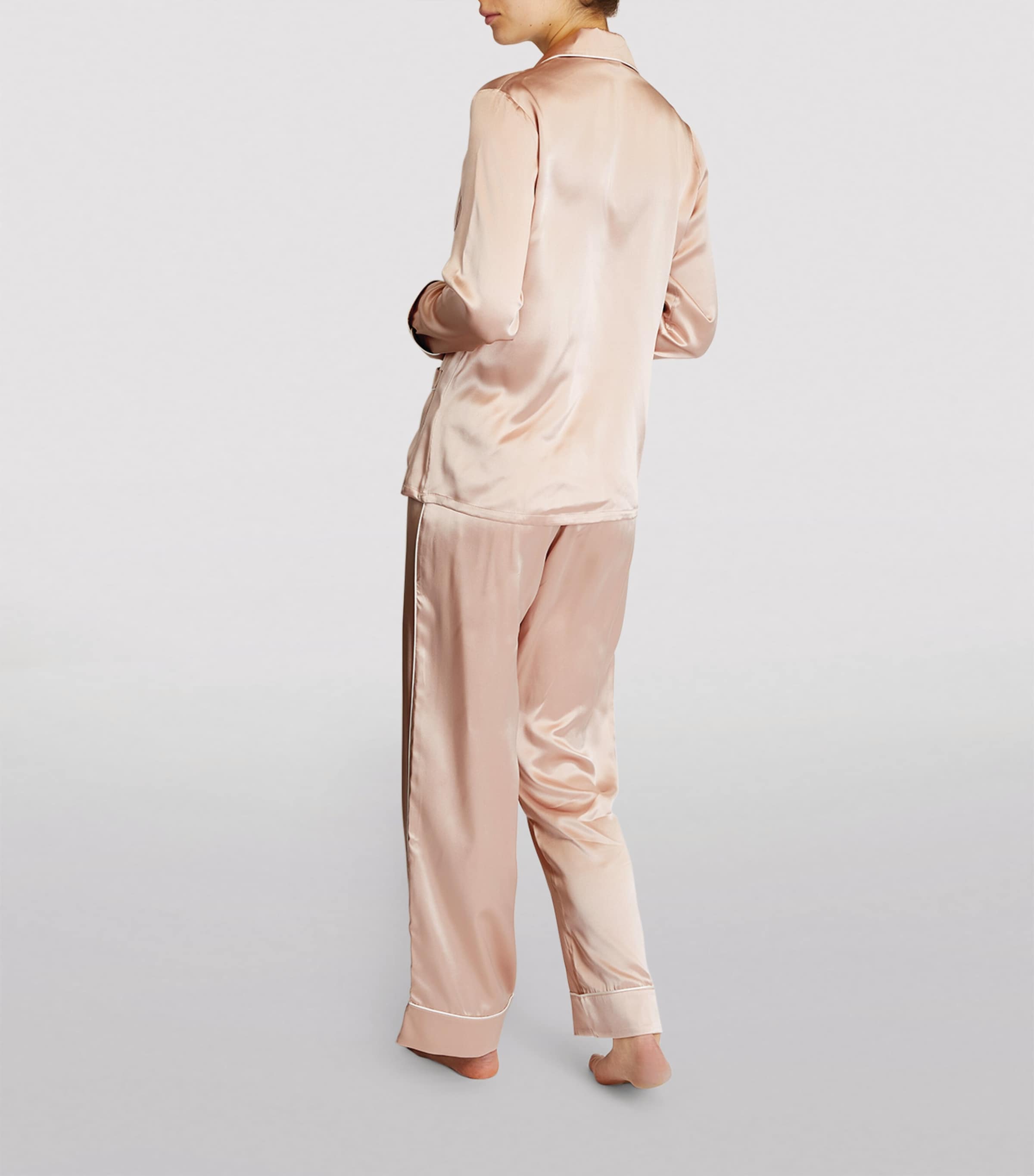Silk Coco Pyjama Set OYSTER IVORY Image 3