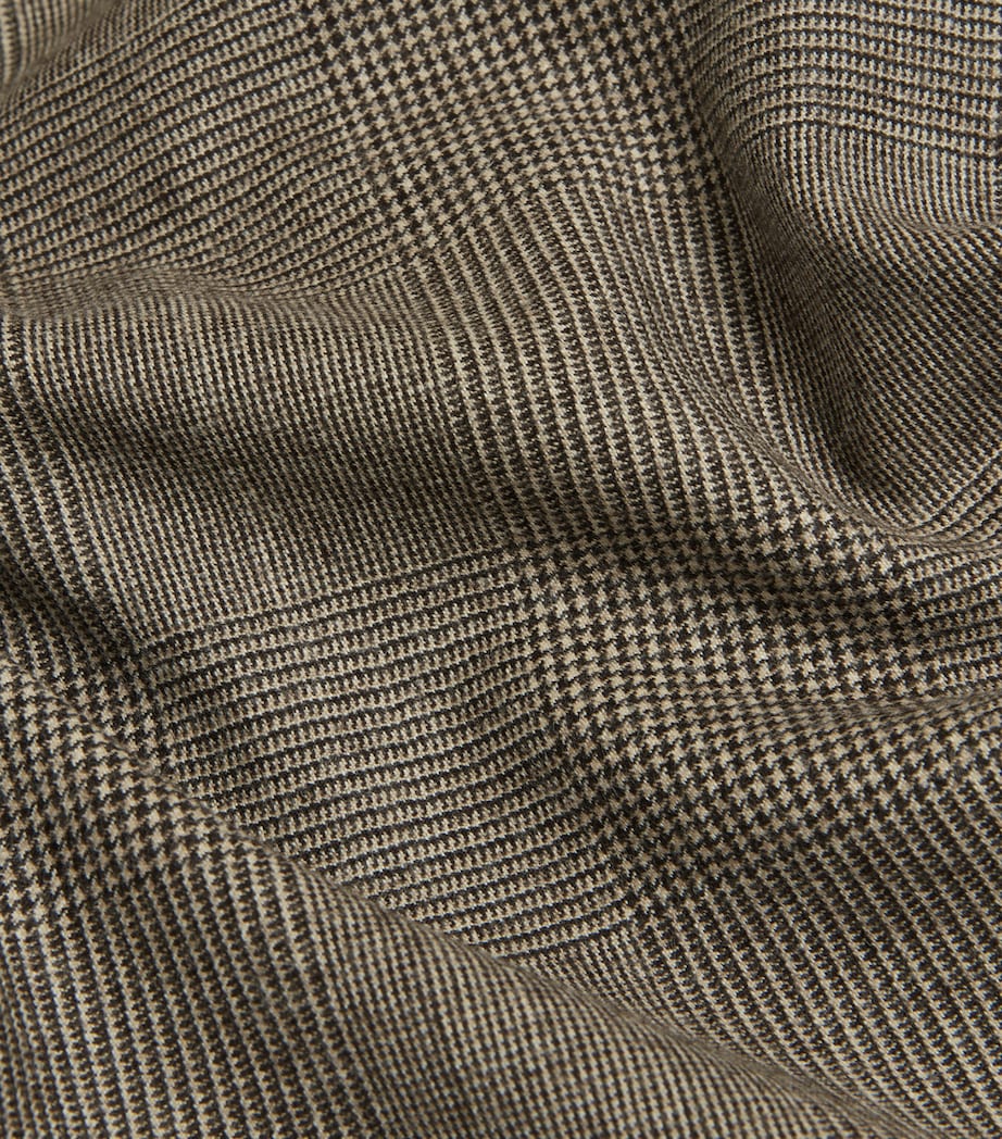 Wool Glen Check Bourdon Blazer 293SOFT BROWN Image 7