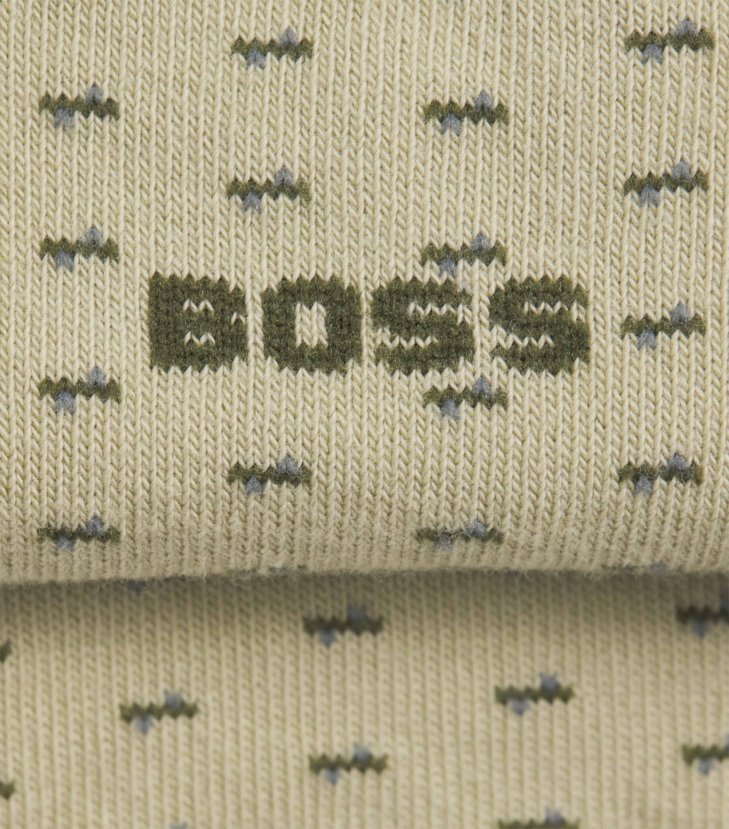 BOSS Mens Logo Socks (Pack of 2) Medium Green Image 2