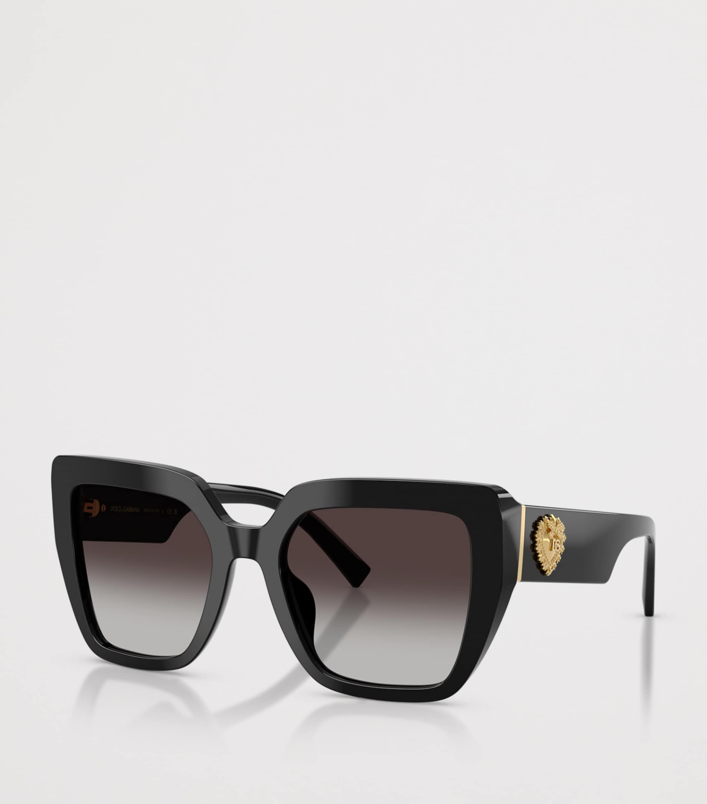 Dolce&Gabbana Square Cat-Eye Sunglasses Black Image 2