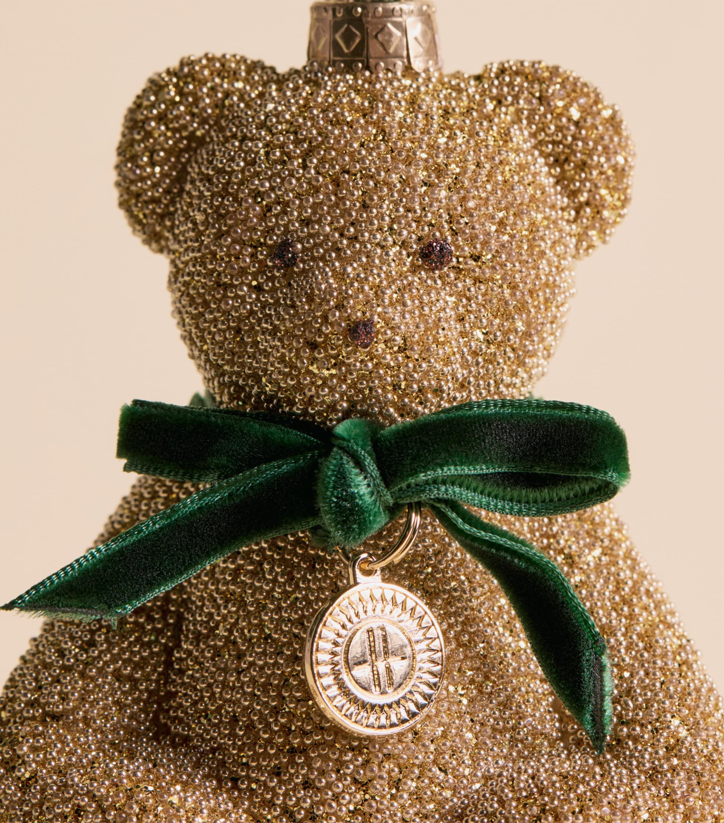 Harrods Beaded Bear Tree Decoration Image 2