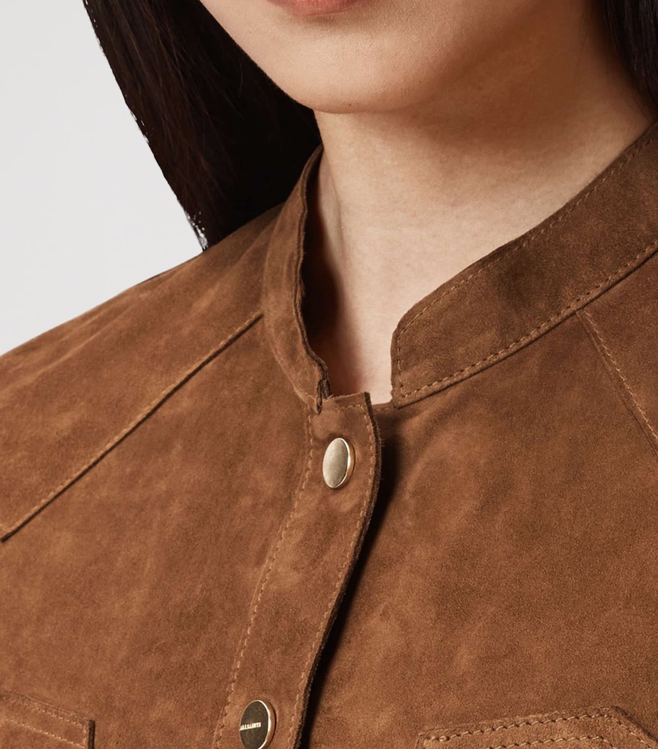 Suede Rock Shirt SUGAR BROWN Image 5